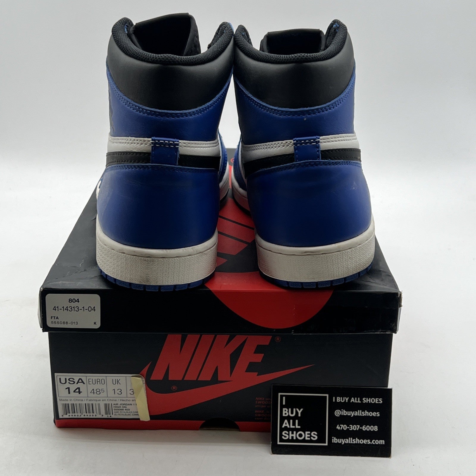 Size 14 - Air Jordan 1 Retro High OG Game Royal 2018 (555088-403)