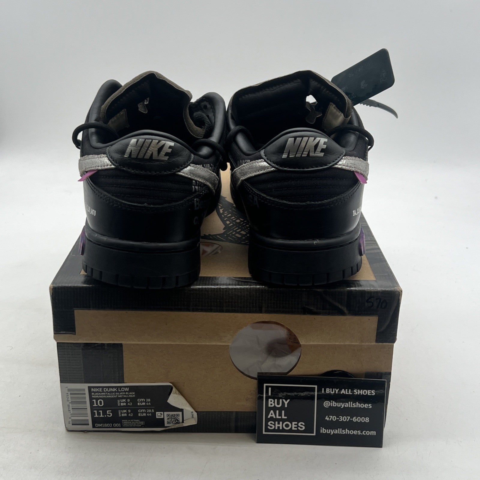 Size 10 - Off-White x Nike Dunk Low Lot 50 of 50 (DM1602-001)