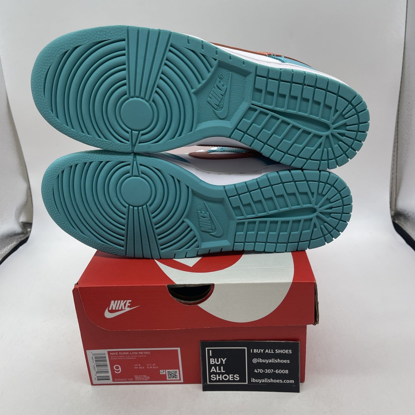 Size 9 - Nike Dunk Low Miami Dolphins (DV0833-102)