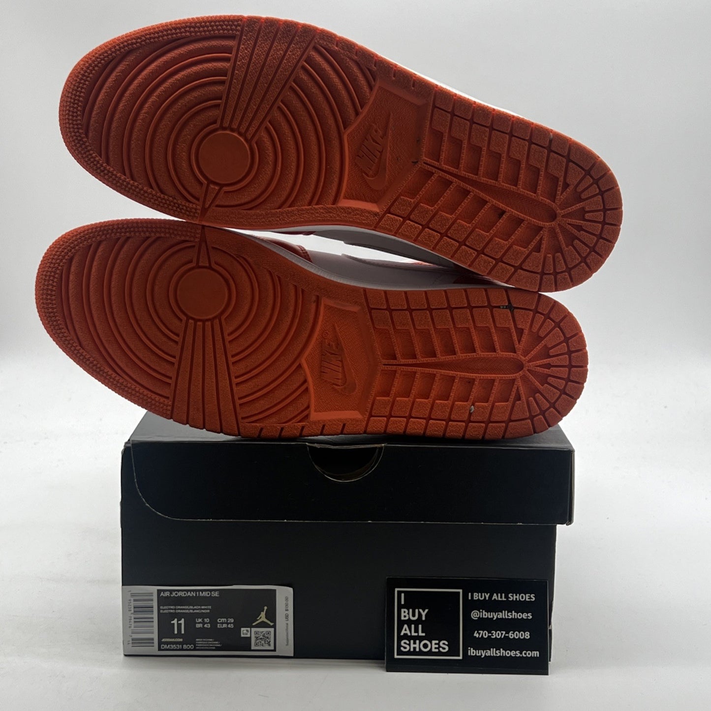 Size 11 - Air Jordan 1 SE Mid Electro Orange (DM3531-800)