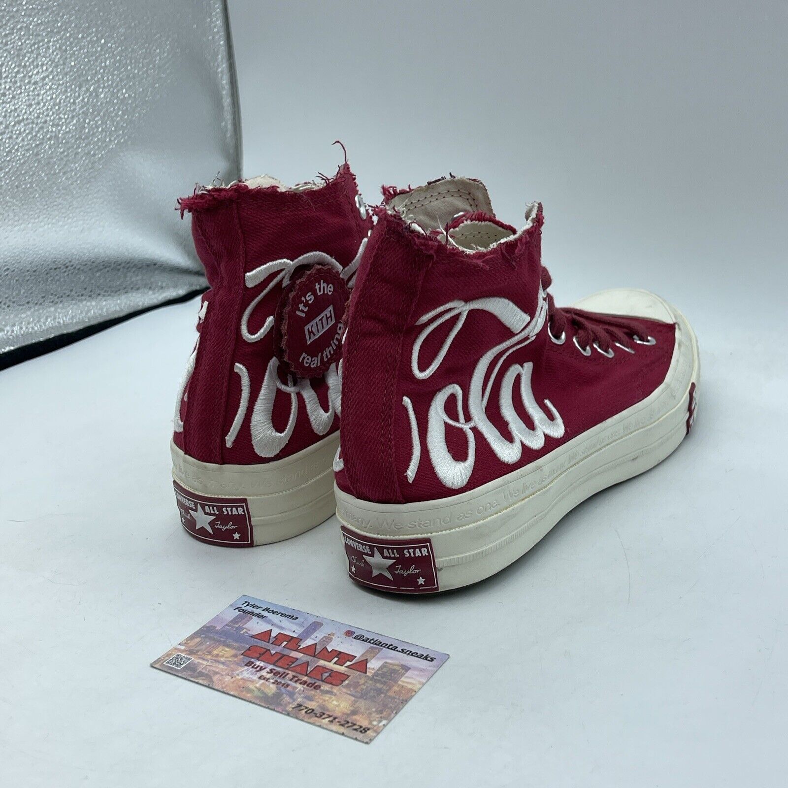 Size 7 - Converse Kith x Coca-Cola x Chuck 70 High America White Red (162989C)