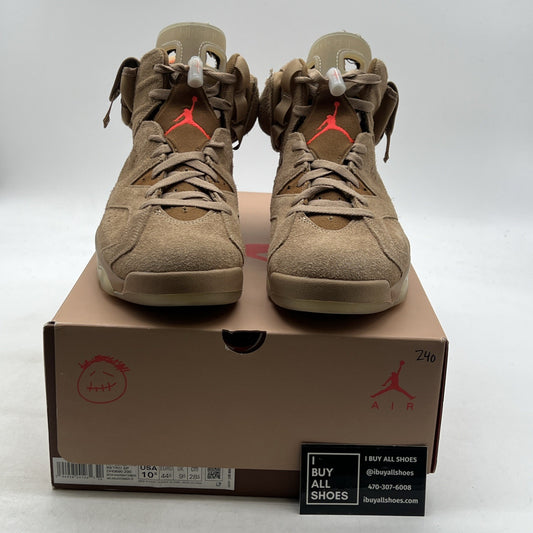 Size 10.5 - Air Jordan 6 Retro x Travis Scott Mid British Khaki (DH0690-200)