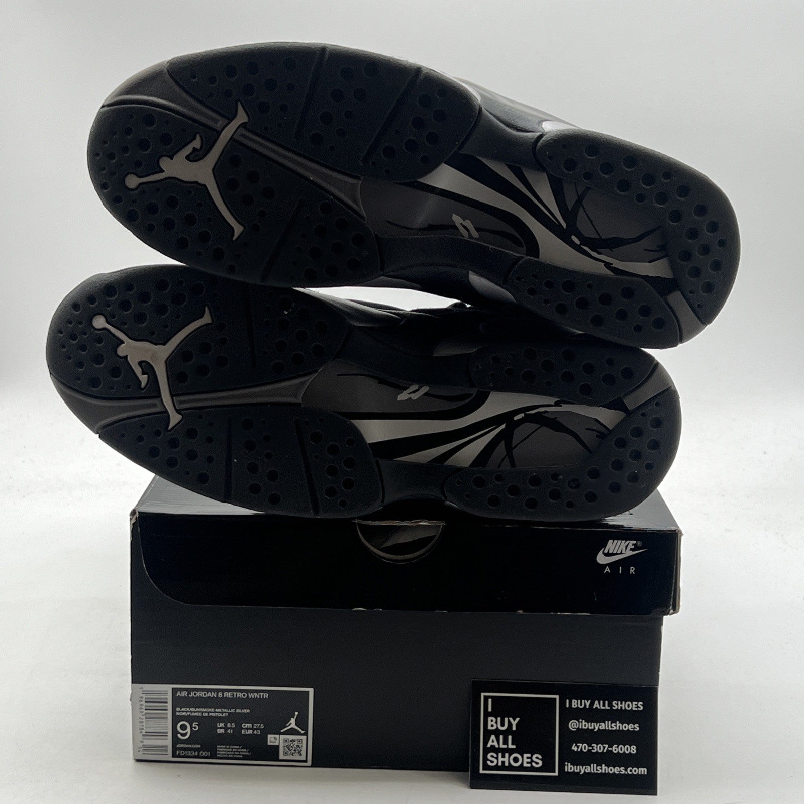Size 9.5 - Air Jordan 8 Retro Winterized Gunsmoke (FD1334-001)