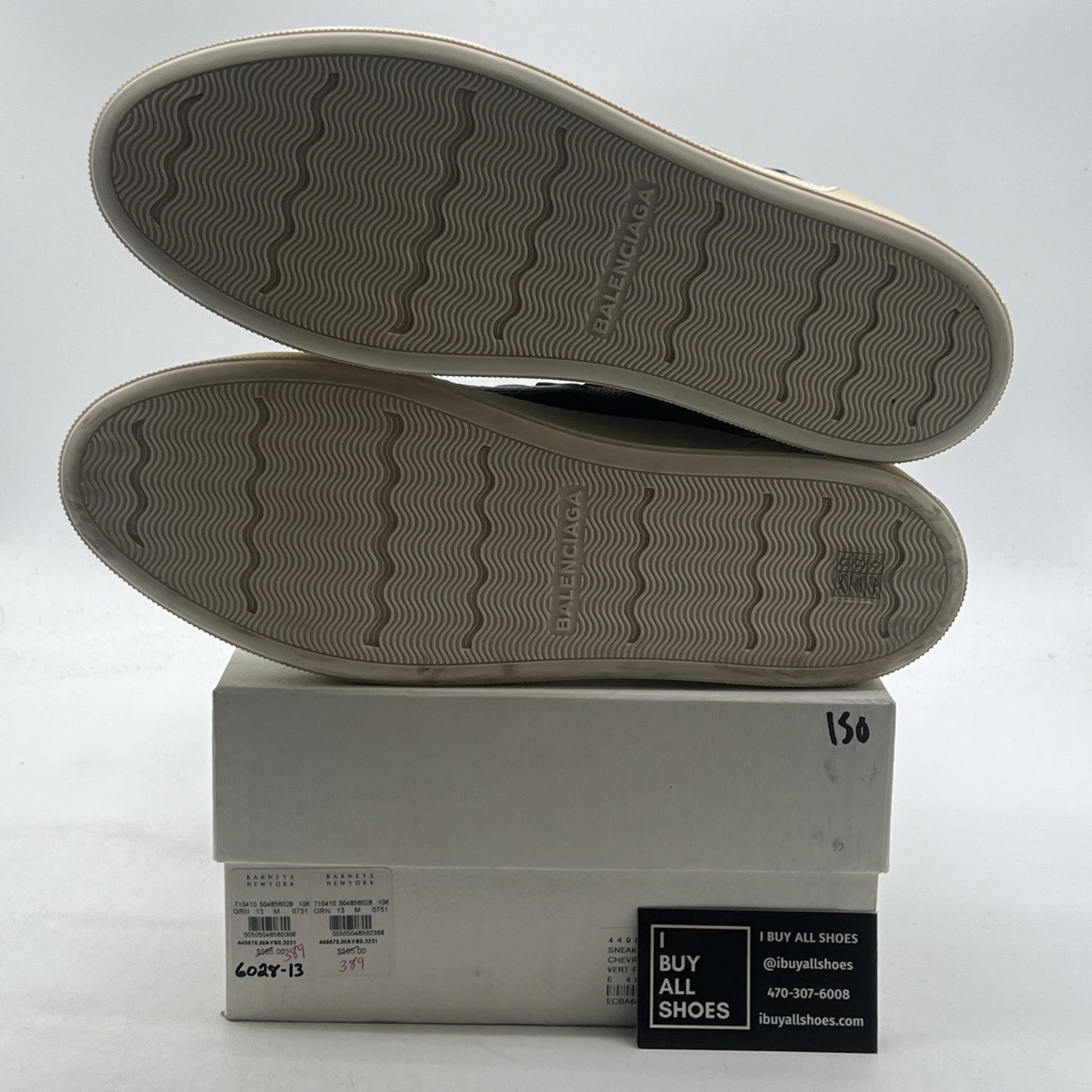 Size 46 - Balenciaga Sneakers Green Leather