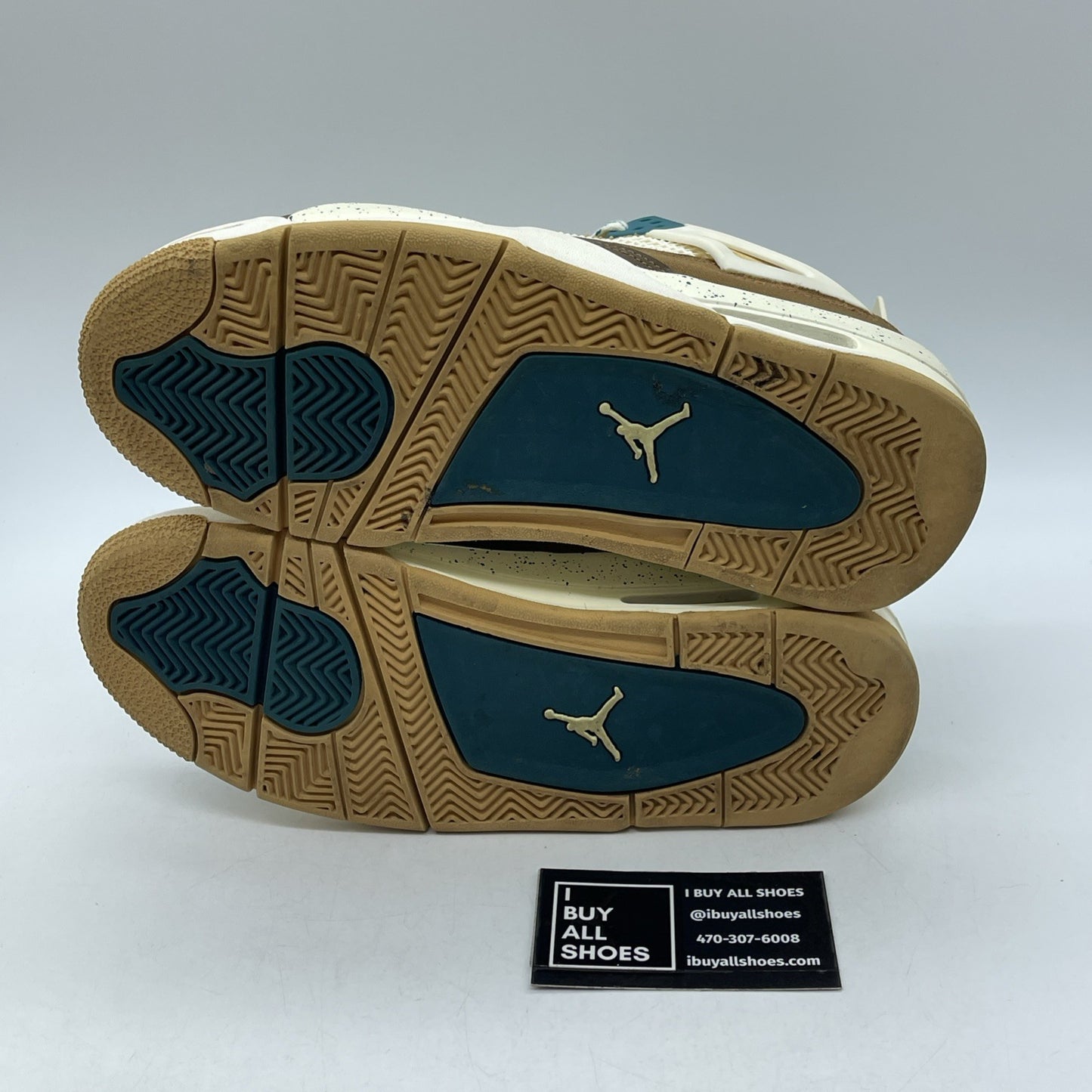 Size 7Y (GS) - Jordan 4 Retro Low Cacao Wow 2023 Brown Blue Suede (FB2214-200)