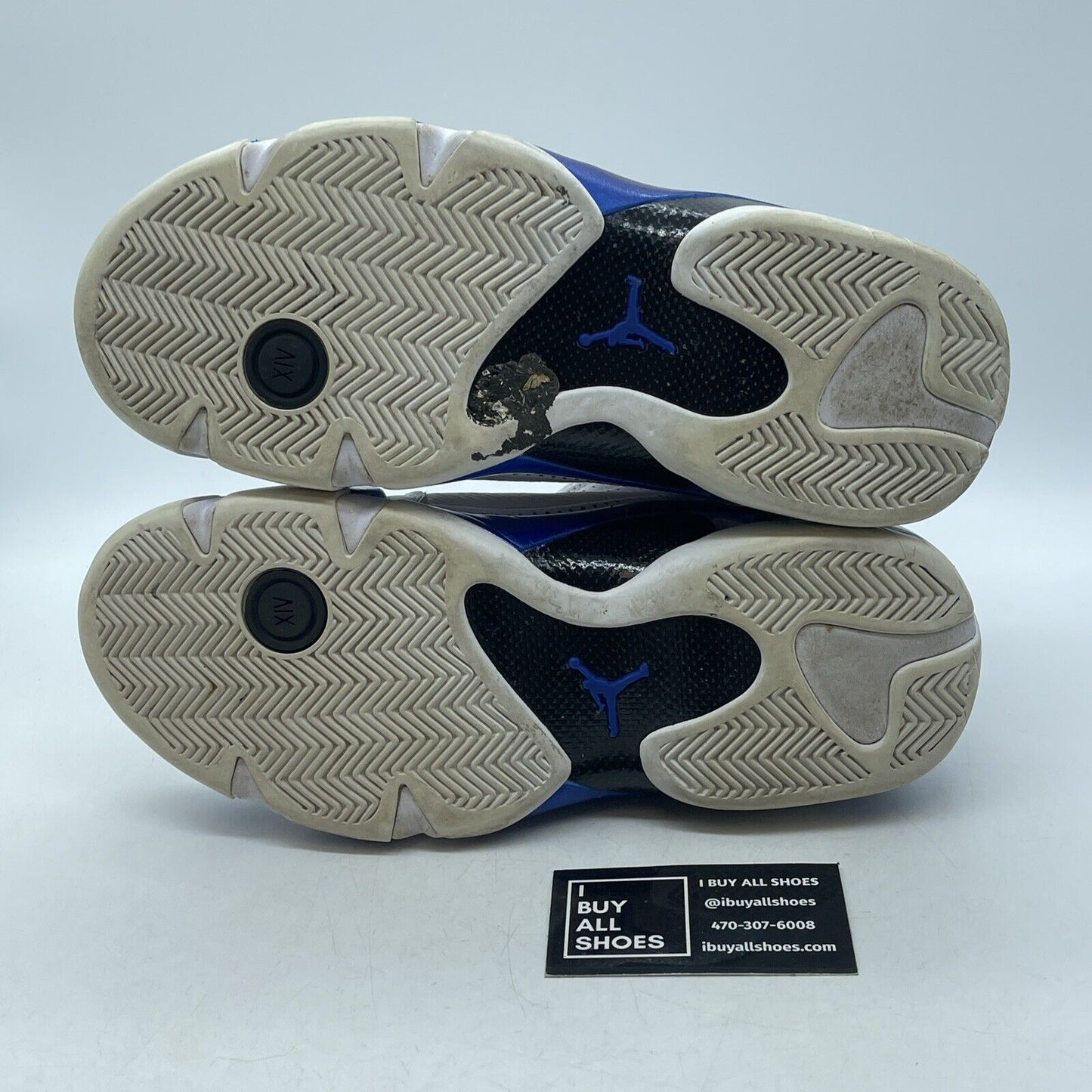 Size 9.5 - Air Jordan 14 Retro Hyper Royal Blue White Leather (487471-104)