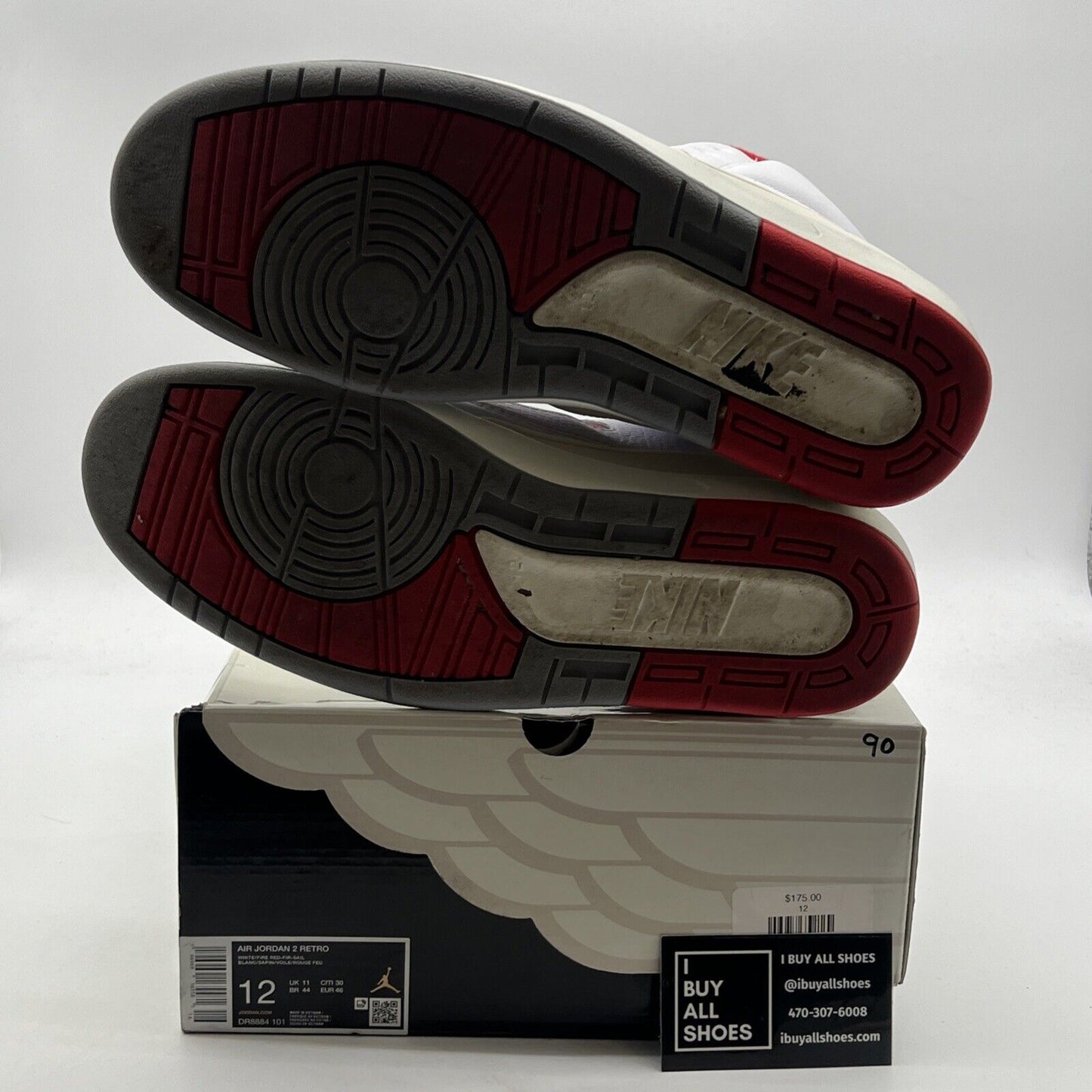 Size 12 - Air Jordan 2 Retro Origins (DR8884-101)