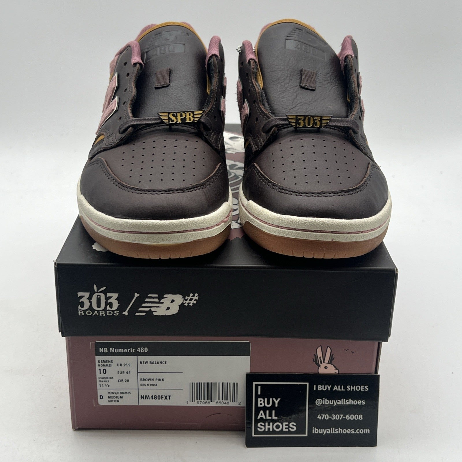 Size 10 - New Balance 303 Boards x Jeremy Fish x Numeric 480 Silly Pink Bunnies