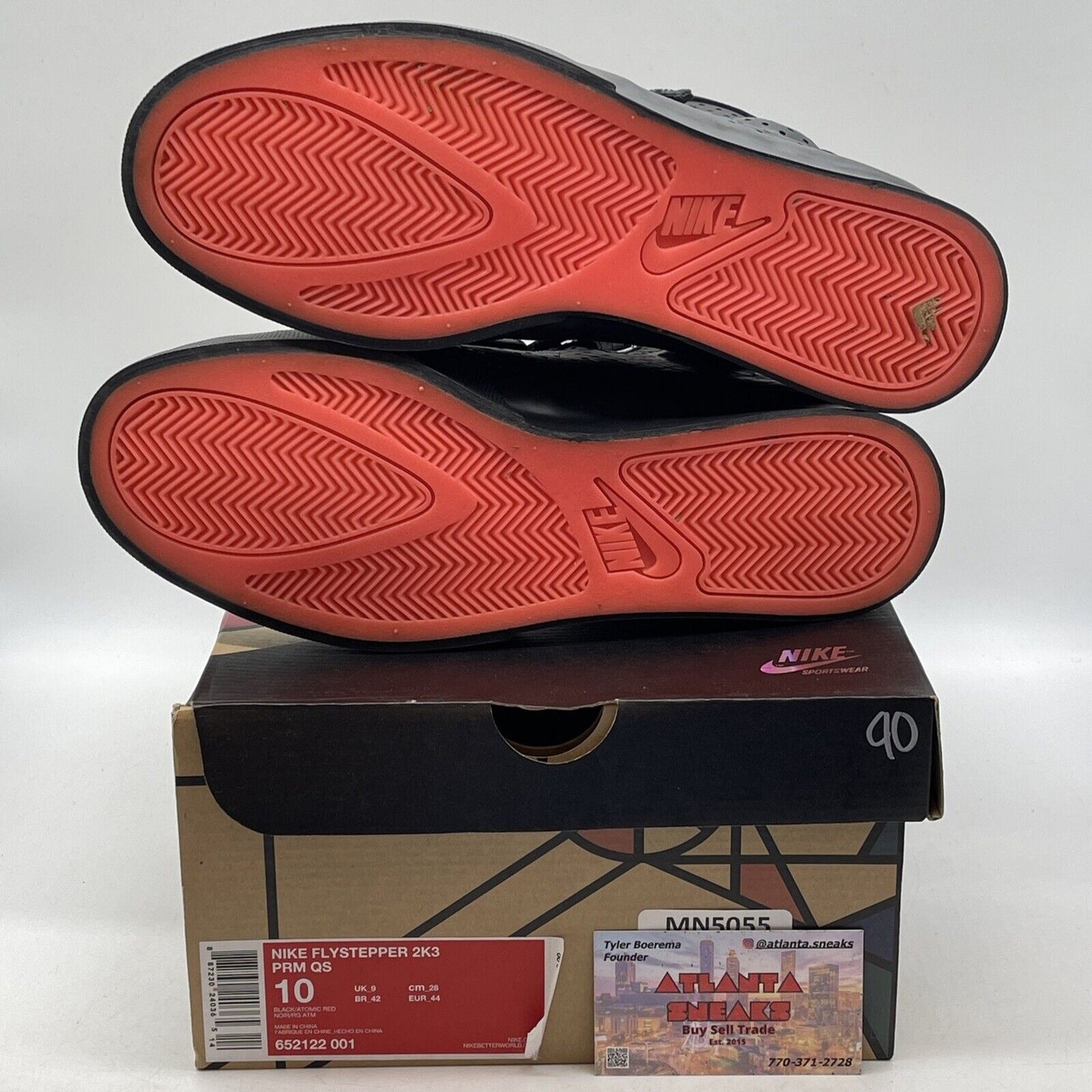 Size 10 - Nike Flystepper 2K3 PRM QS Black White Leather (652122-001)