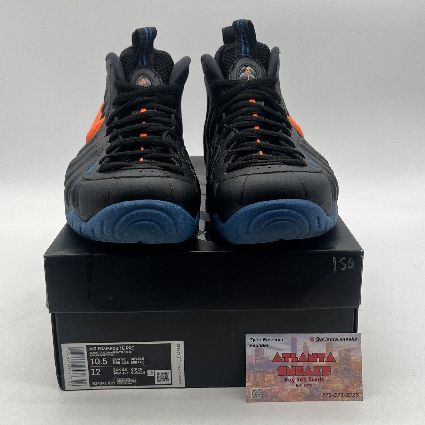 Size 10.5 - Nike Air Foamposite Pro Knicks (625041-010)