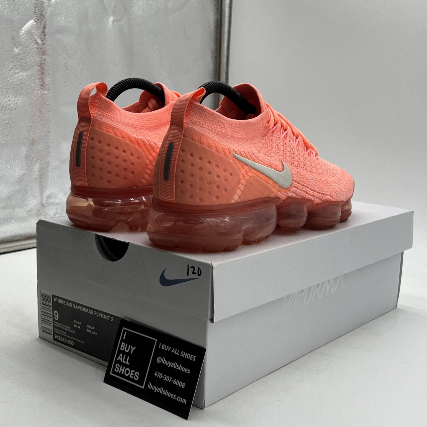 Size 9 - Nike Air VaporMax 2 Crimson Pulse W (942843-800)