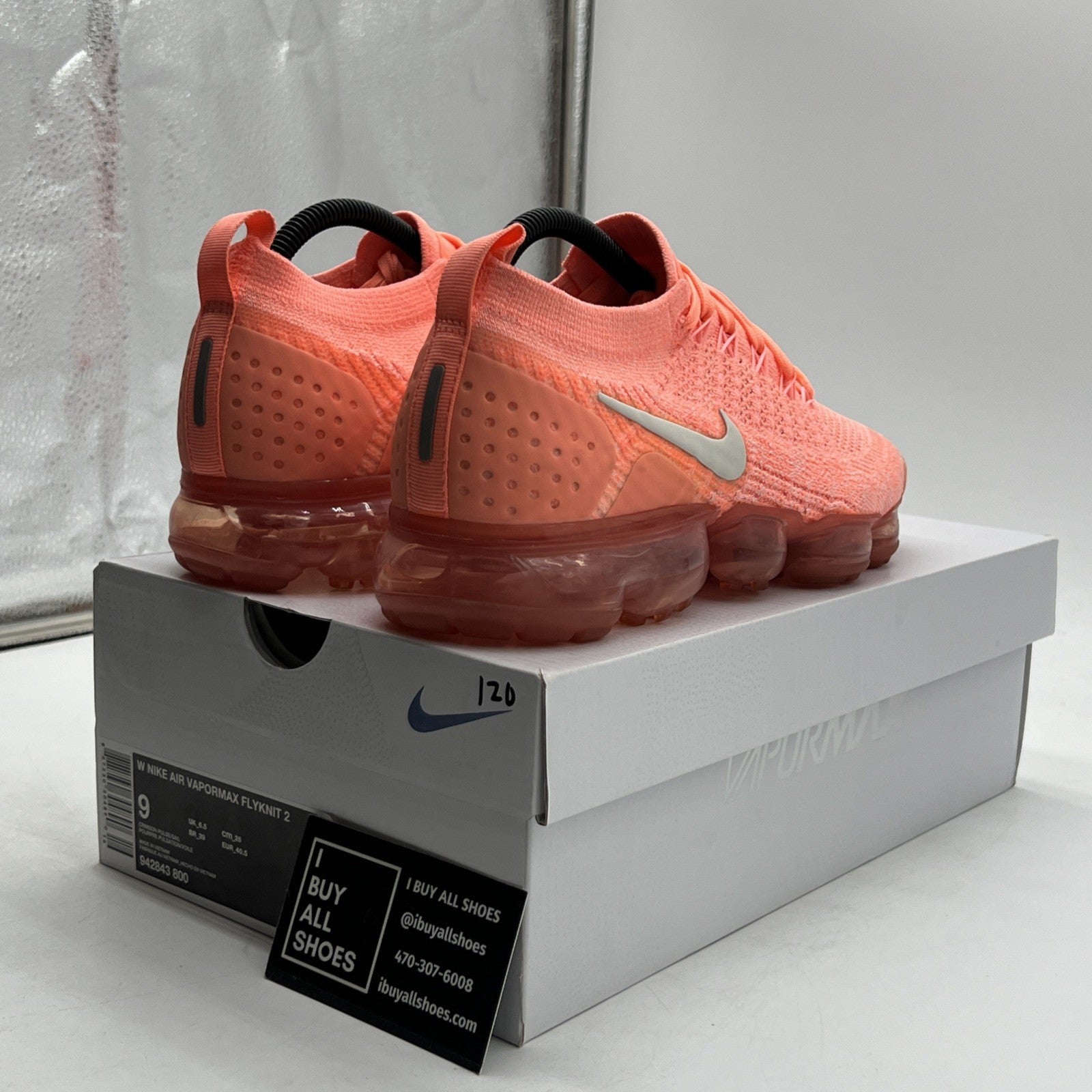 Size 9 - Nike Air VaporMax 2 Crimson Pulse W (942843-800)
