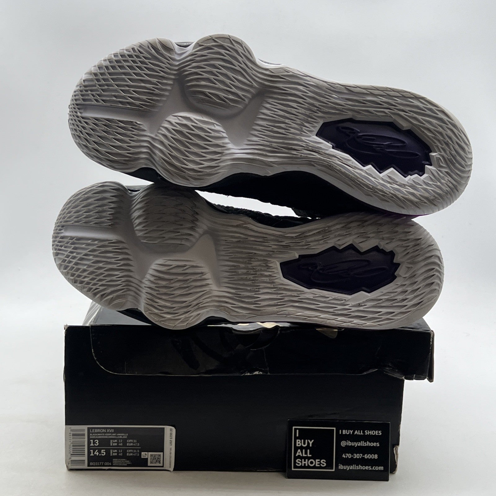 Size 13 - Nike LeBron 17 Lakers (BQ3177-004)