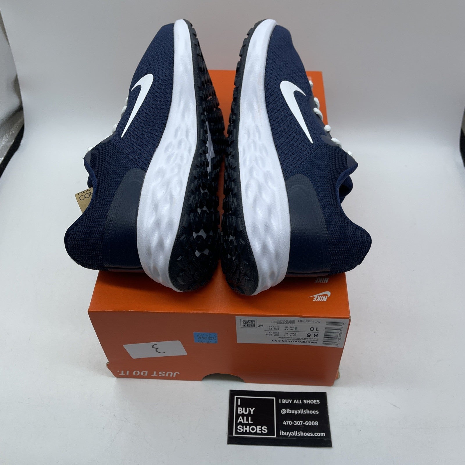 Size 8.5 - Nike Revolution 6 Next Nature Dark Obsidian Hyper Royal (Dc3728-401)