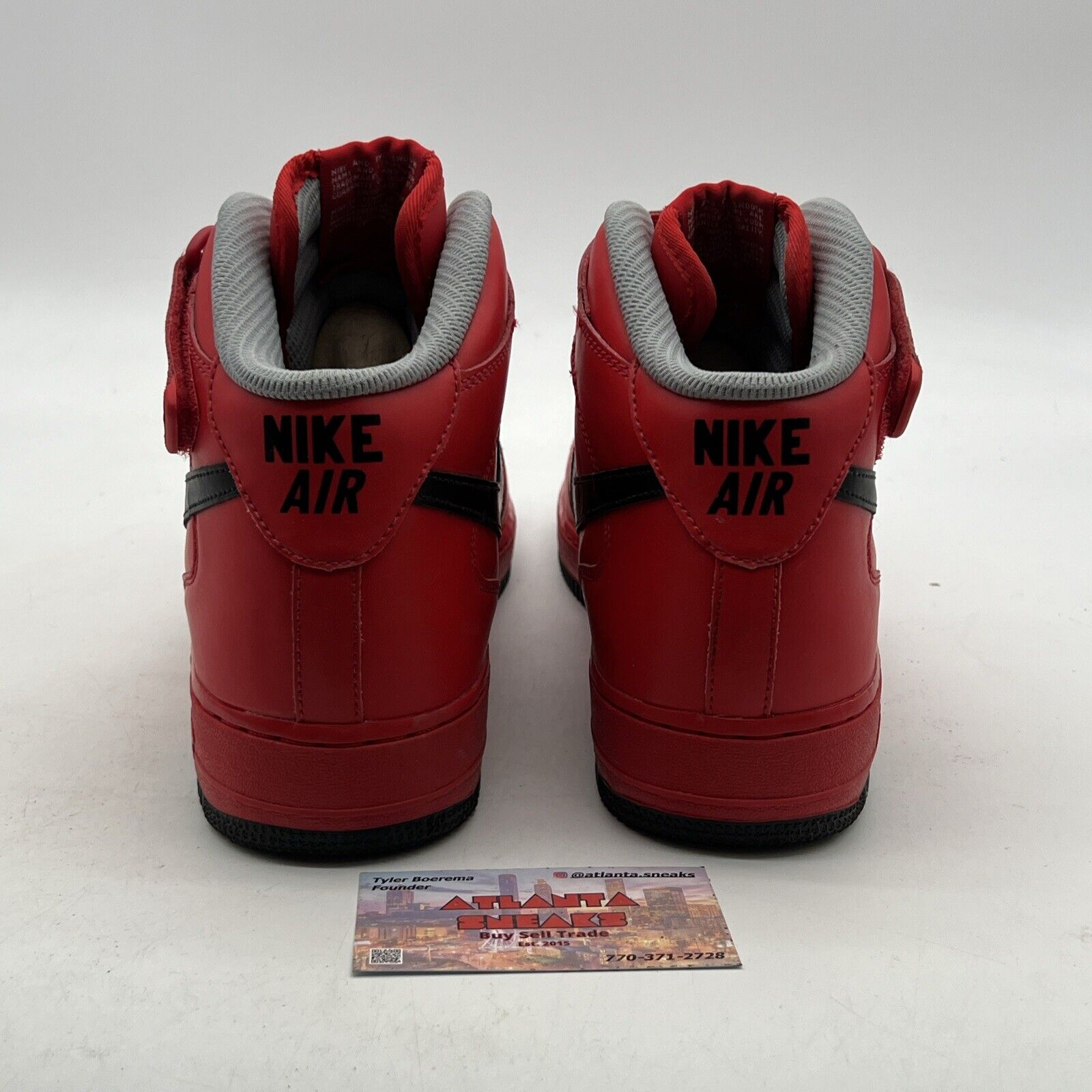 Size 10.5 - Nike ID Air Force 1 Mid Triple Red