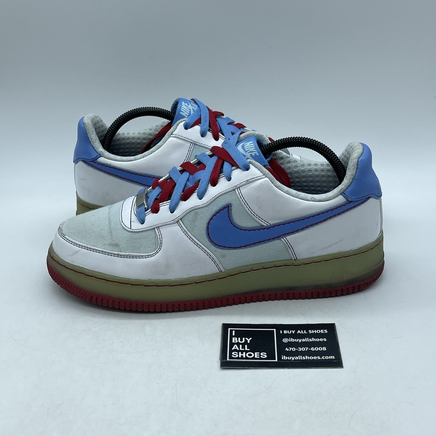 Size 11W - Nike Air Force 1 Premium '07 Glacier Blue (315186-141