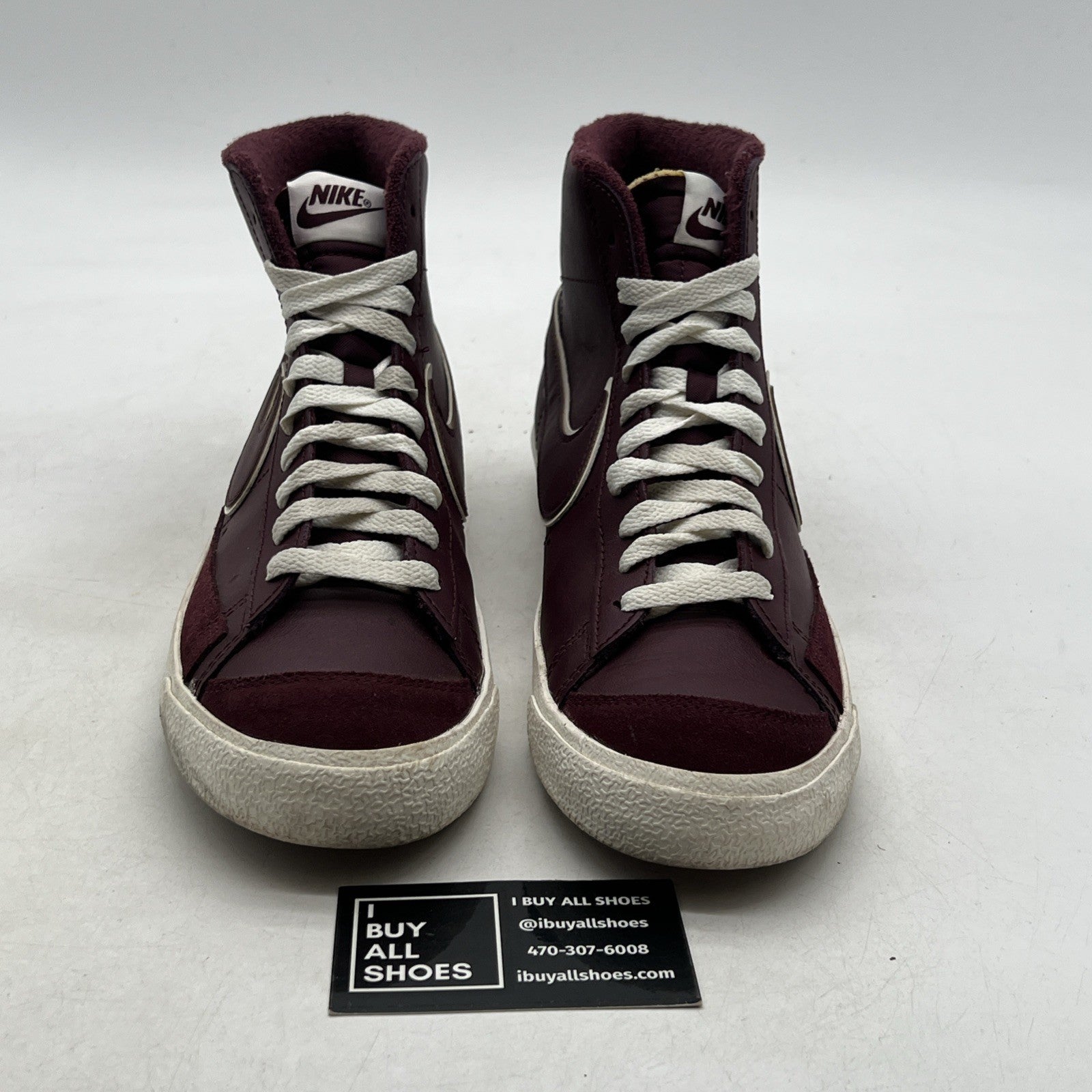 Size 9.5 - Nike Blazer '77 Premium Mid College Pack - Night Maroon (DQ7672-600)