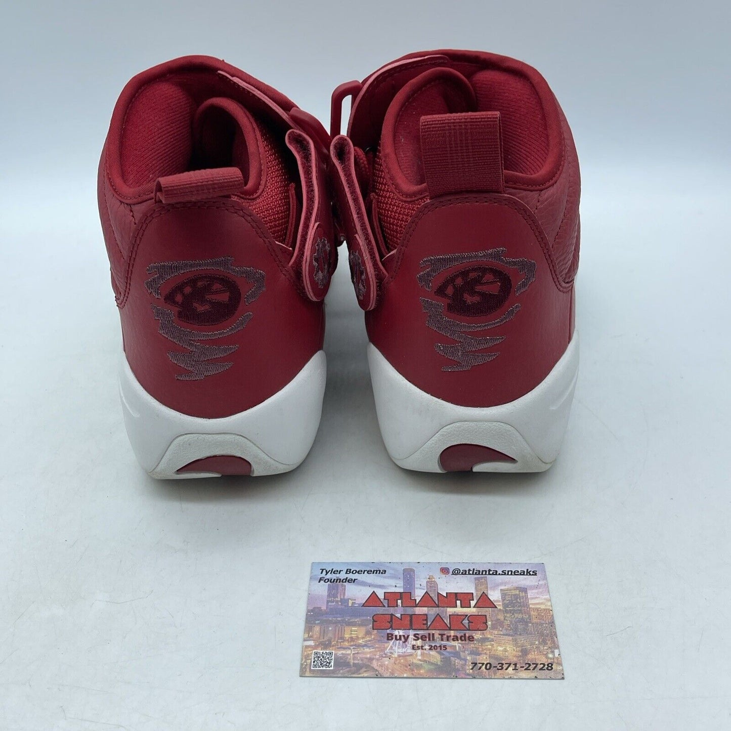 Size 9 - Nike Air Shake Ndestrukt Red Leather White (880869-600)