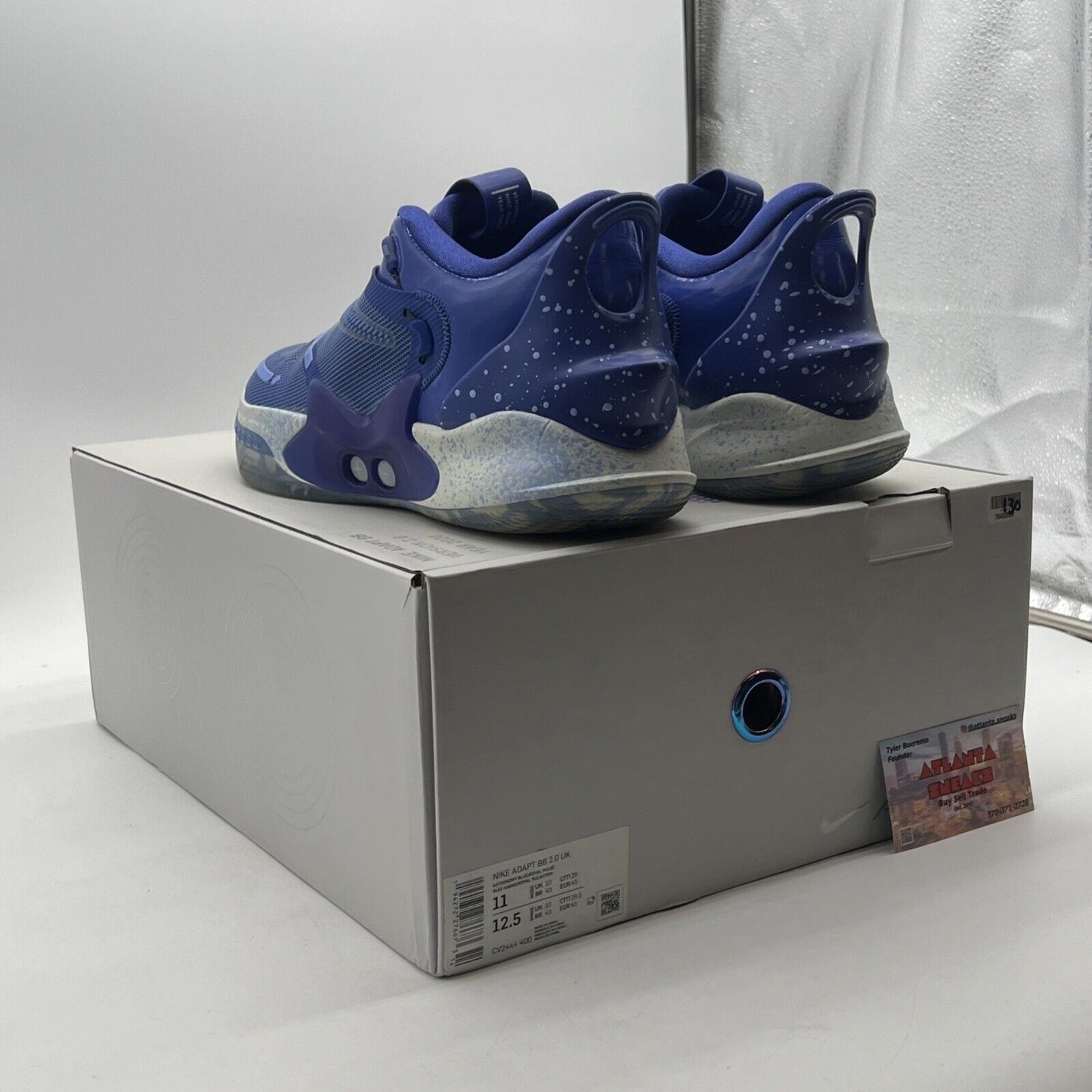 Size 11 - Nike Adapt BB 2.0 UK Charger Astronomy Blue (CV244-400)