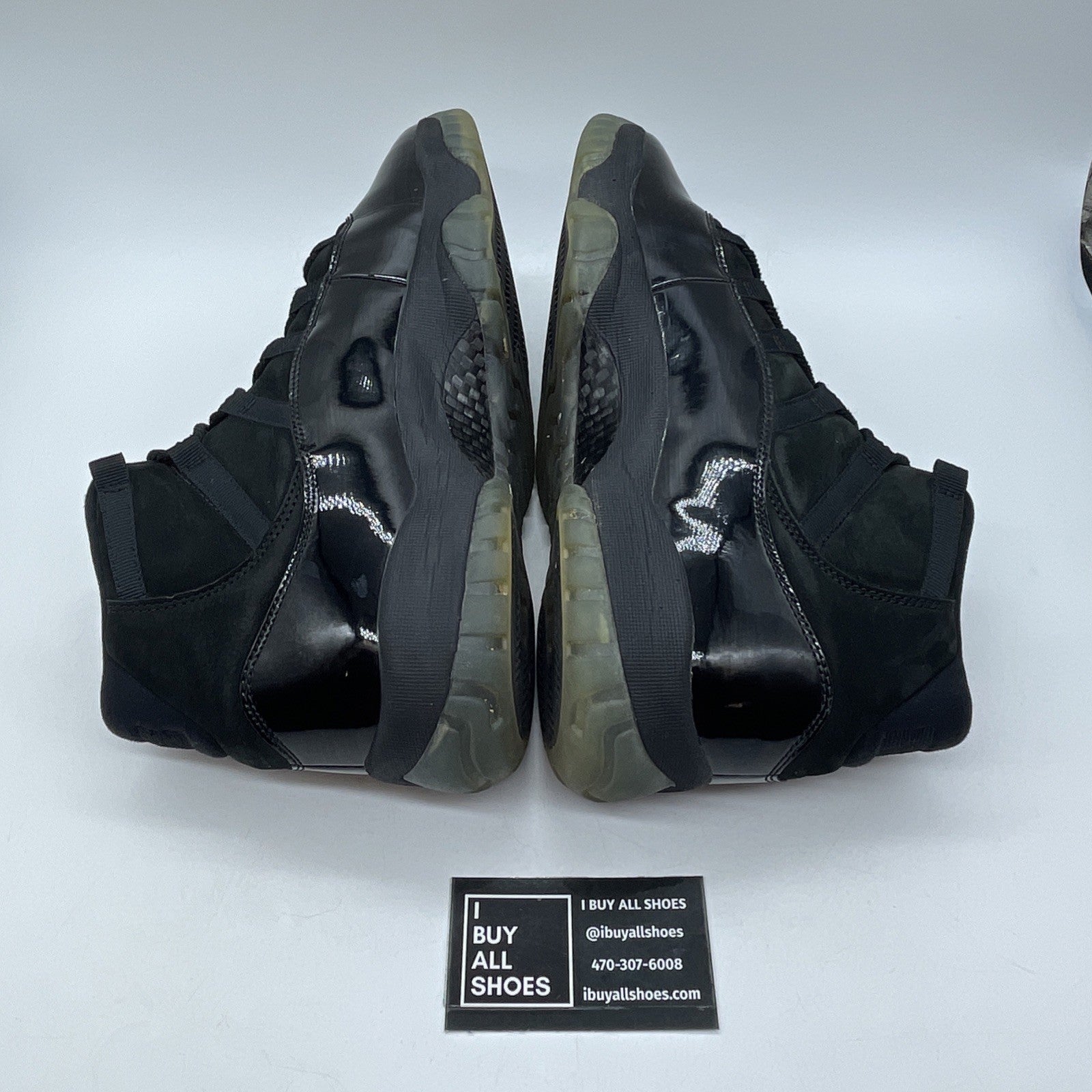 Size 11 - Jordan 11 Retro Cap and Gown Black Suede Leather (378037-005)