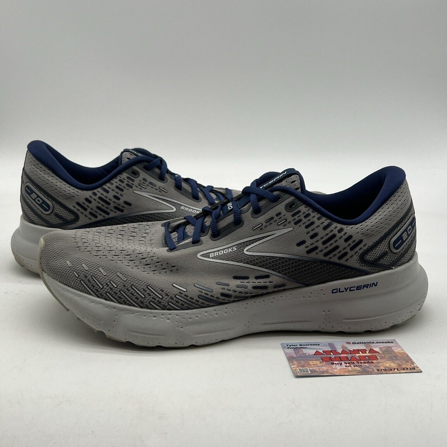 Size 12 - BROOKS Glycerin 20 Running Shoes Alloy Grey Blue