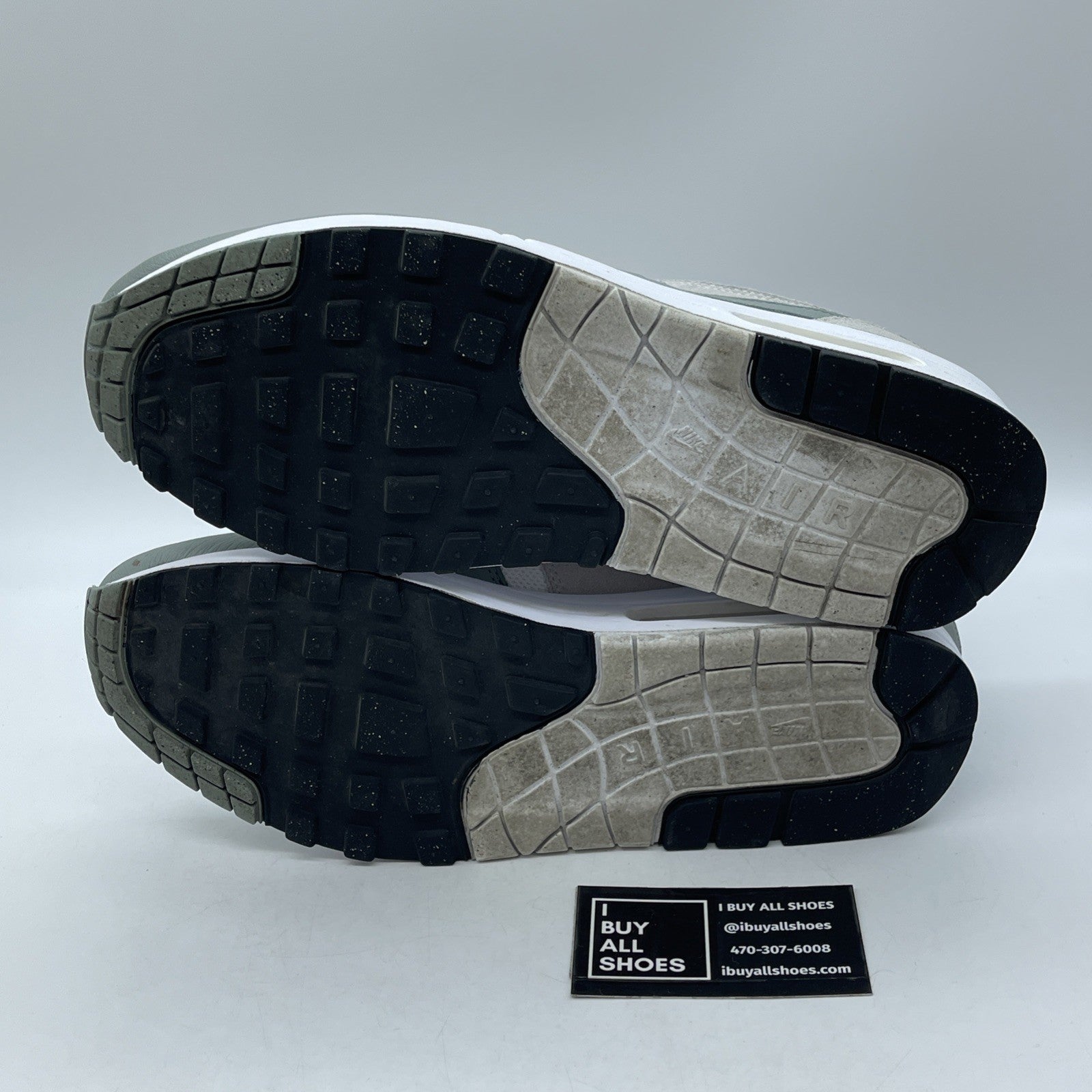 Size 10.5 - Nike Air Max 1 SC Mica Green Grey Suede Leather (DZ4549-100)