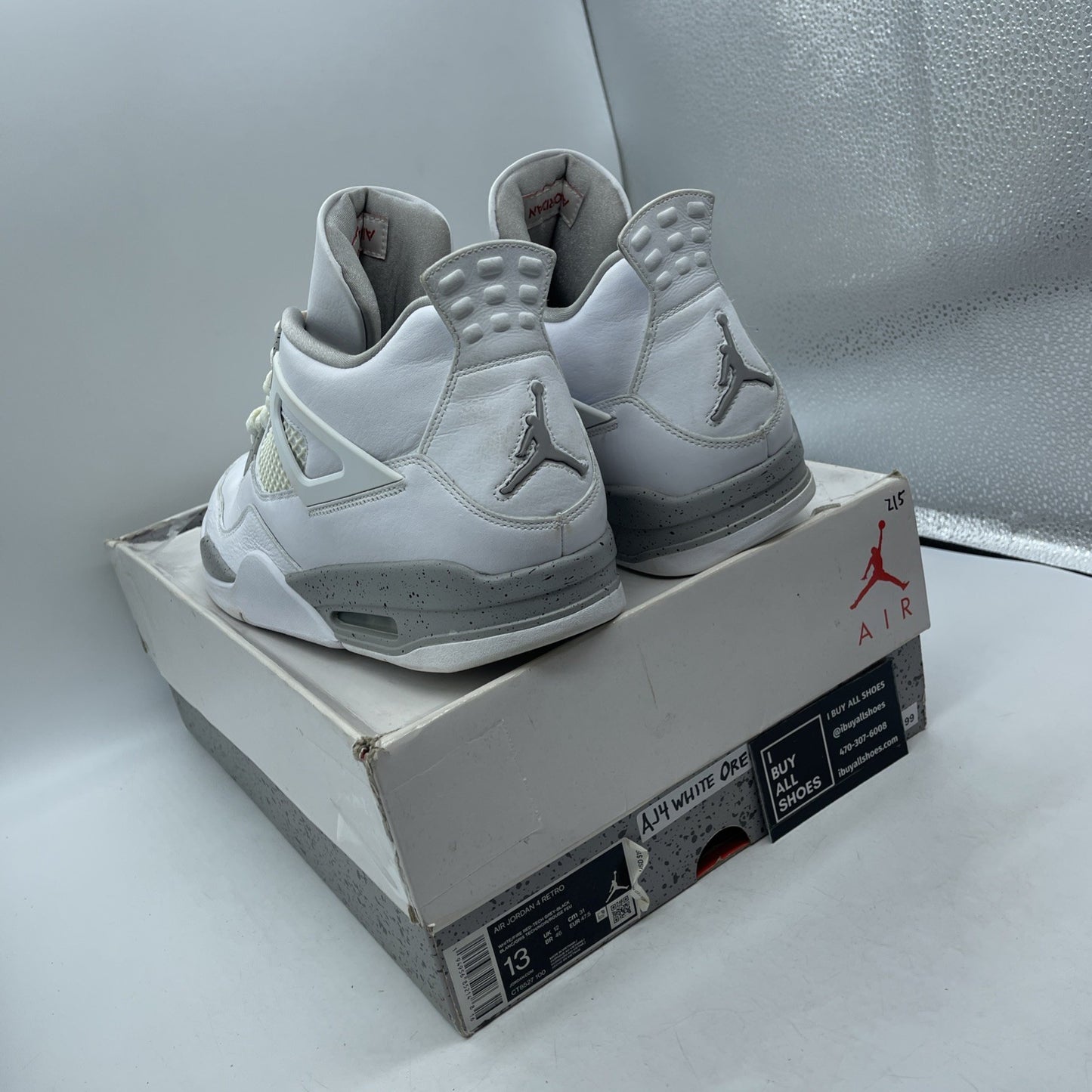 Size 13 - Air Jordan 4 Retro Mid White Oreo (CT8527-100)