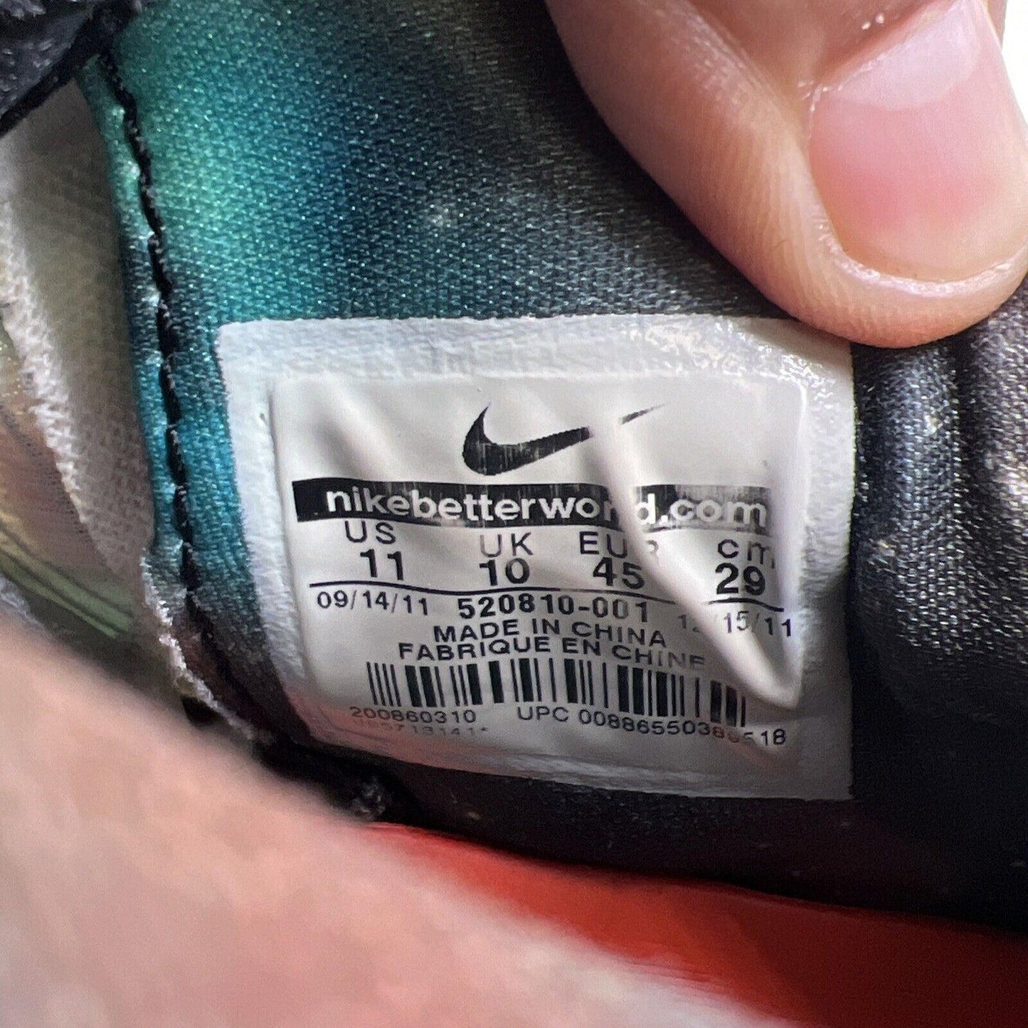 Size 11 - Nike Zoom Kobe 7 All Star - Galaxy Orange Grey Black (520810-001)