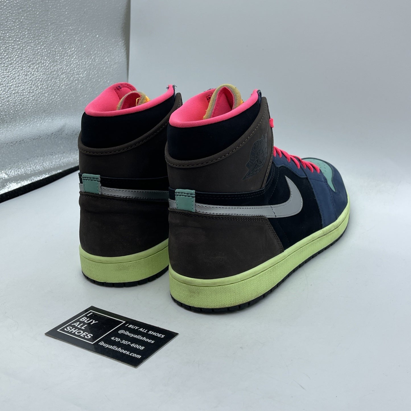 Size 11 - Jordan 1 Retro High Tokyo Bio Hack Black Blue Suede (555088-201)