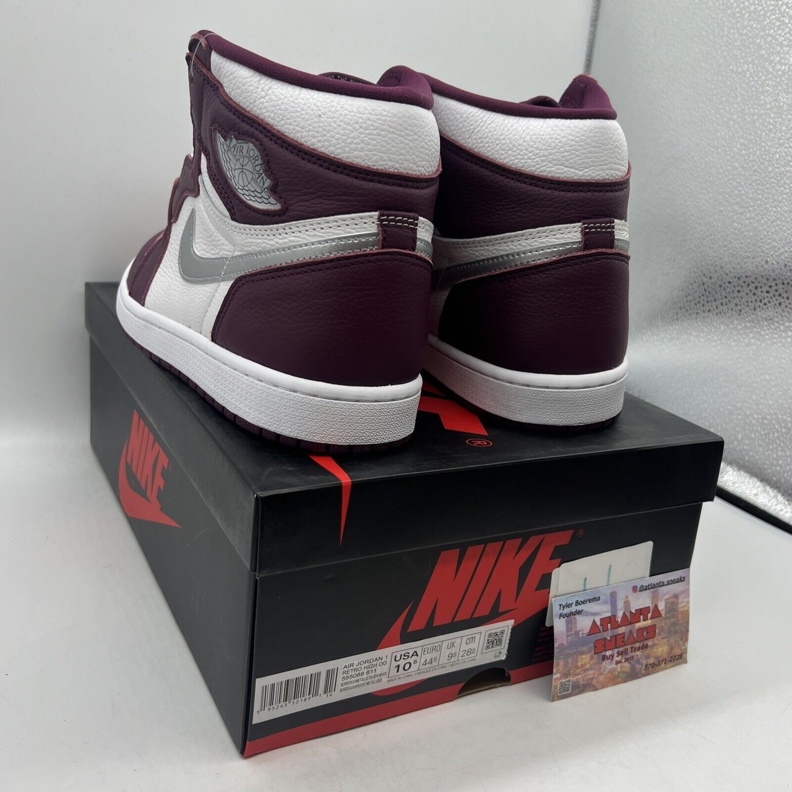 Size 10.5 - Jordan 1 Retro High OG Bordeaux Brand New Og All