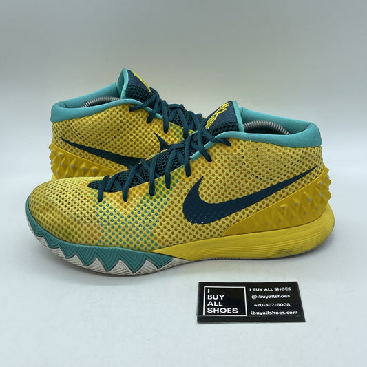 Size 11 - Nike Kyrie 1 Letterman Blue Yellow Suede Leather (705277-737)