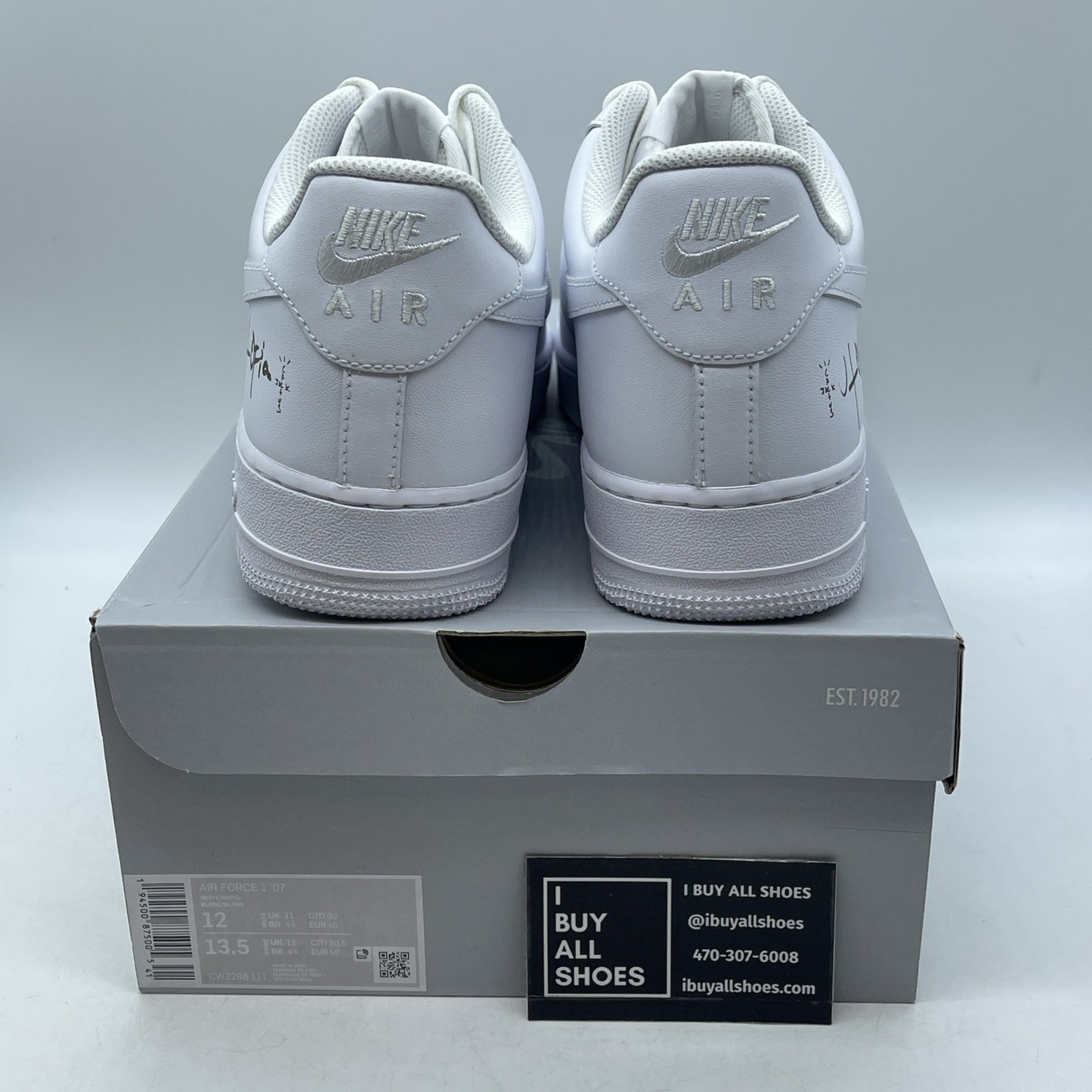 Size 12 - Nike Air Force 1 '07 Low Triple White (CW2288-111)