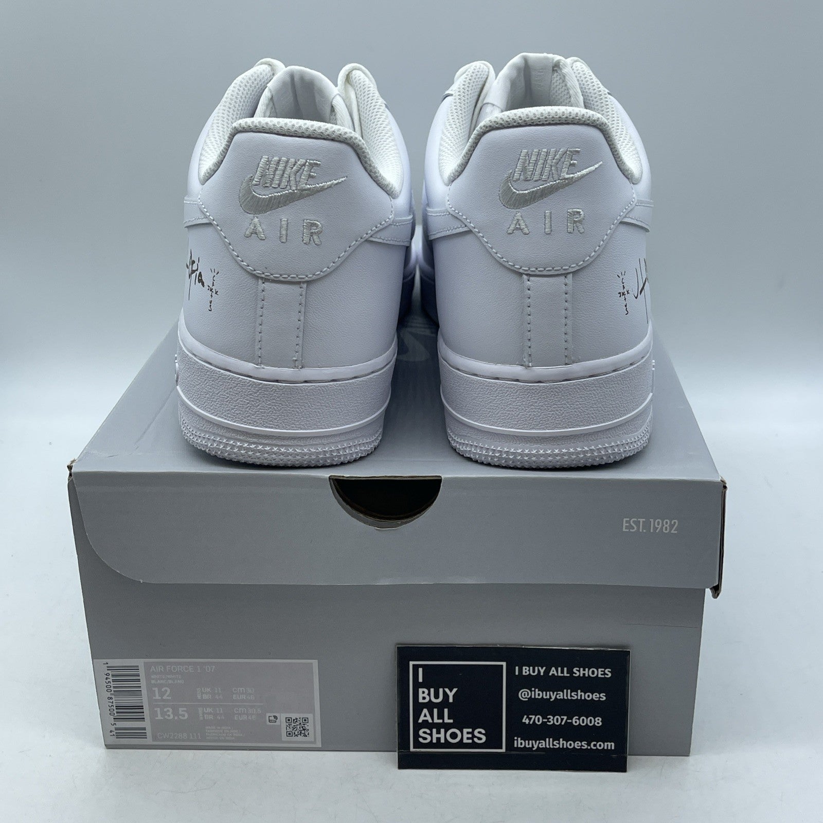 Size 12 - Nike Air Force 1 '07 Low Triple White (CW2288-111)