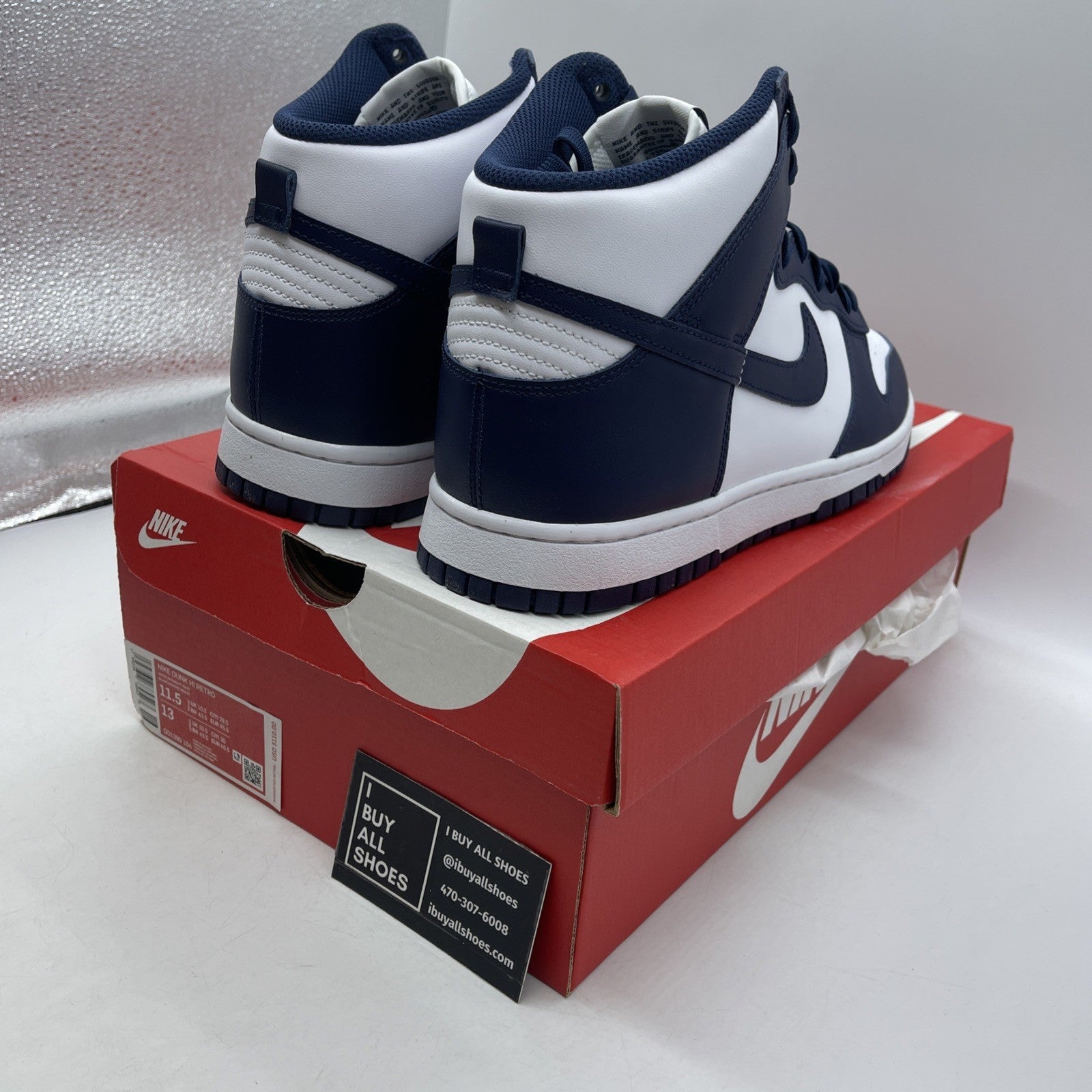 Size 11.5 - Nike Dunk High Midnight Navy (DD1399-104)