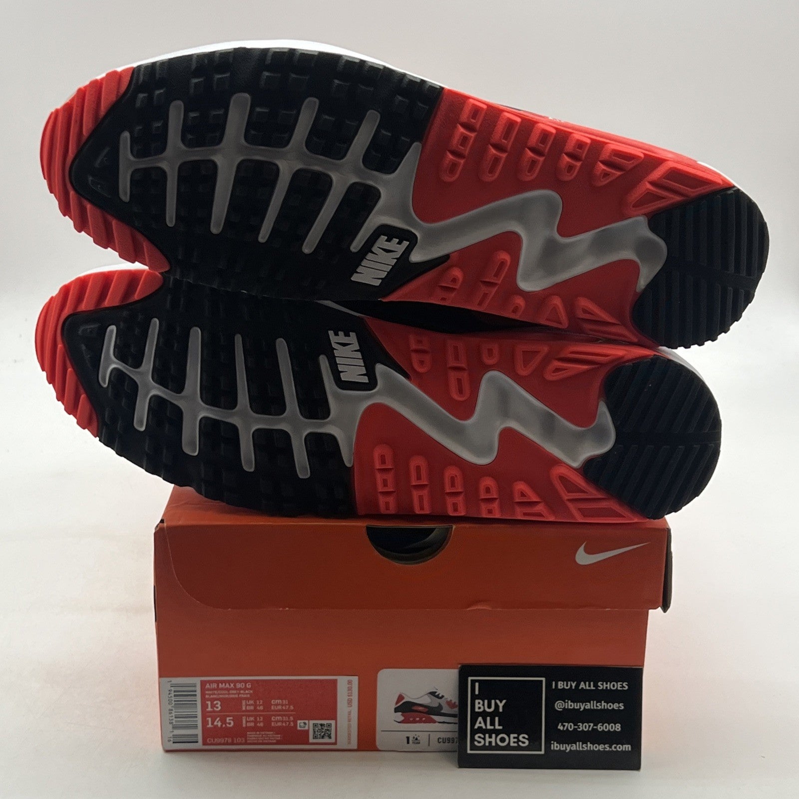 Size 13 - Nike Air Max 90 Golf Infrared (CU9978-103)