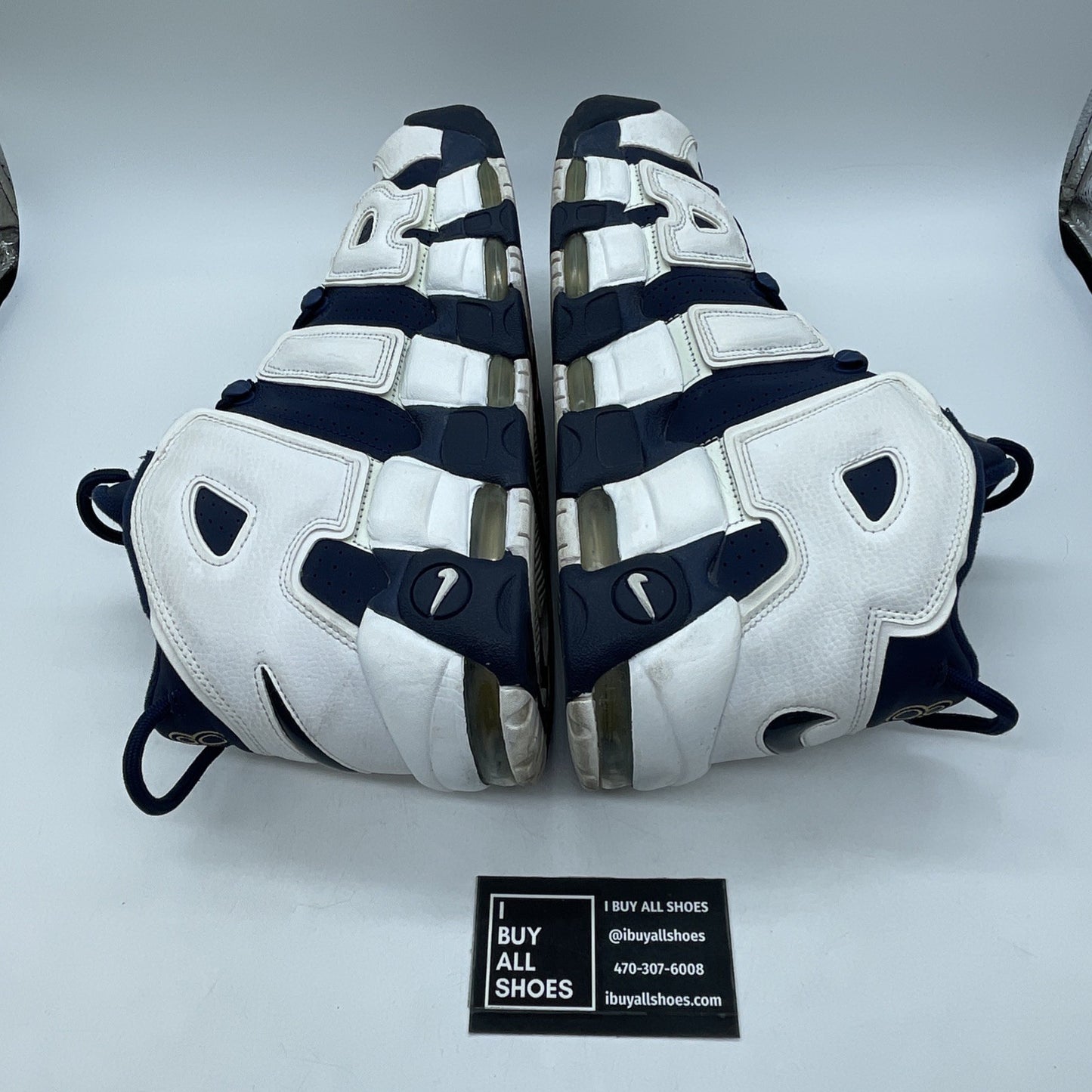 Size 12 - Nike Air More Uptempo 2016 Olympic White Blue Suede (414962-104)