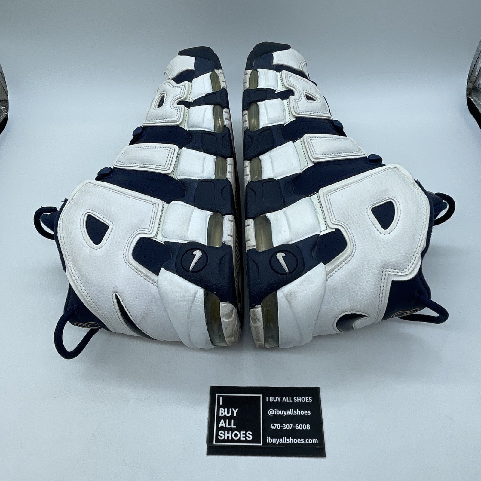 Size 12 - Nike Air More Uptempo 2016 Olympic White Blue Suede (414962-104)