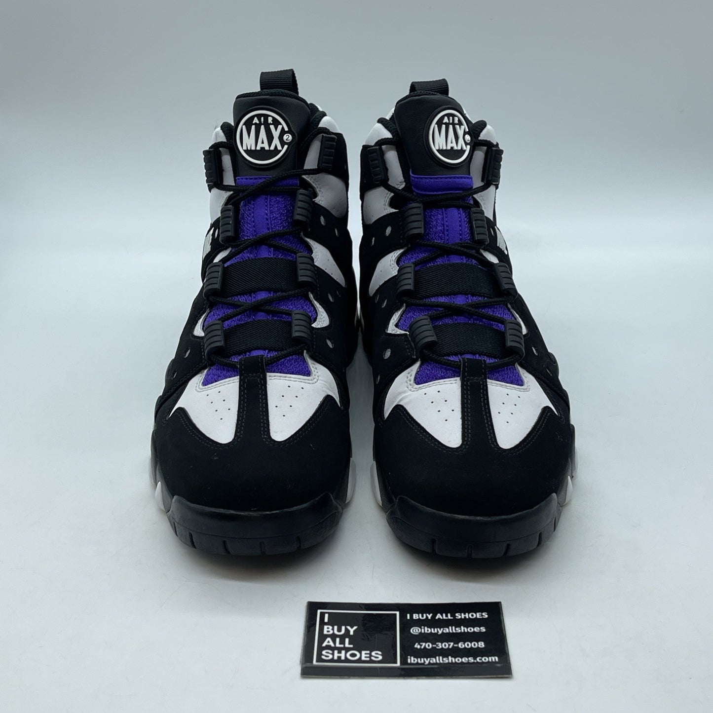 Size 10.5 - Nike Air Max 2 CB 94 OG 2023 Black Purple Suede (FQ8233-001)