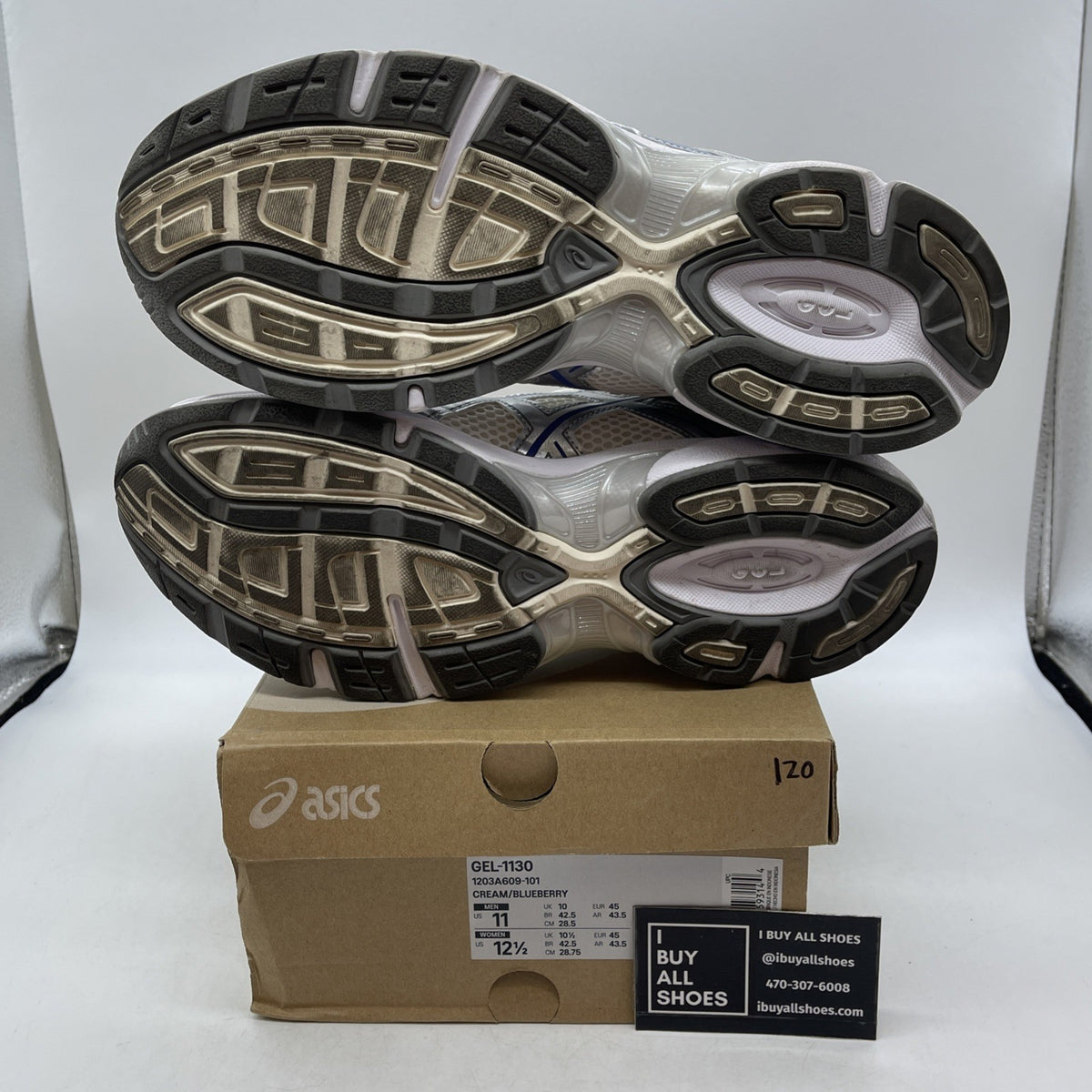 Size 11 - Asics Gel 1130 Cream Blueberry (1203A609-101)
