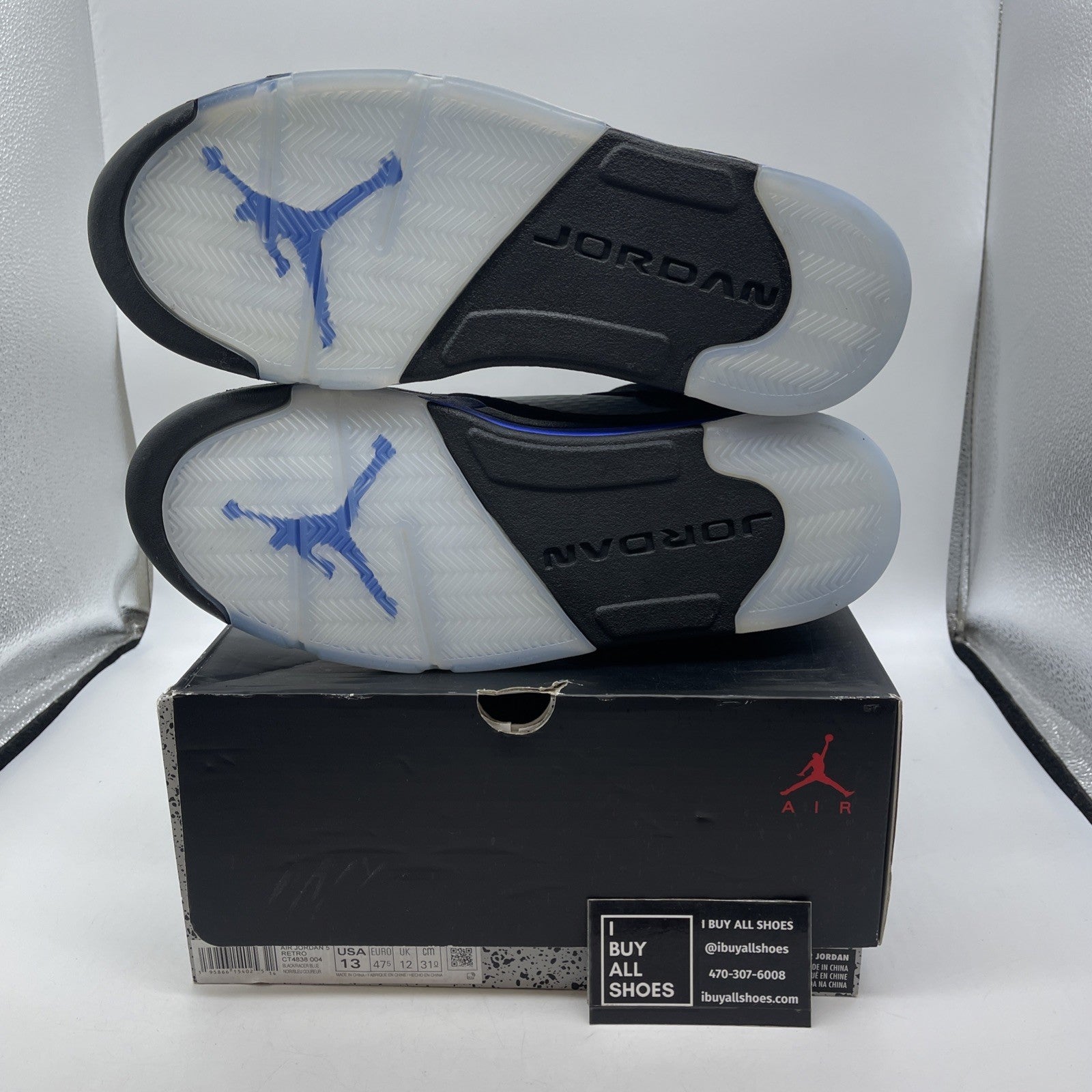 Size 13 - Air Jordan 5 Retro Mid Racer Blue (CT4838-004)