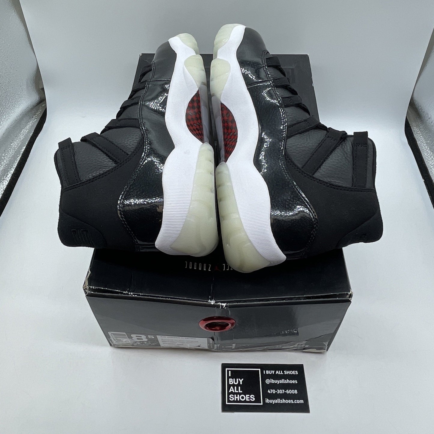 Size 8.5 - Jordan 11 Retro 72-10 2015 Grey Black Suede Leather (378037-002)