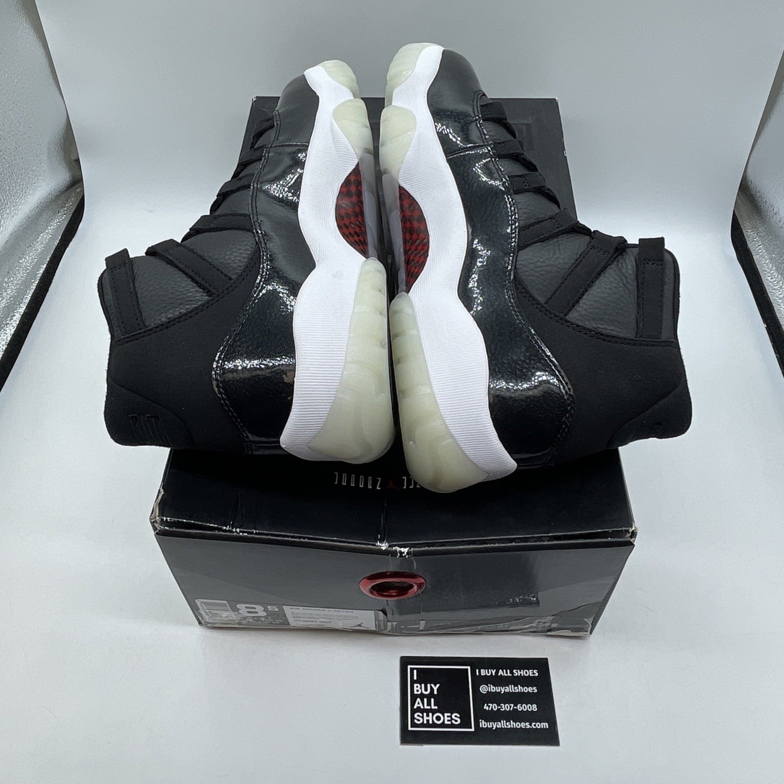 Size 8.5 - Jordan 11 Retro 72-10 2015 Grey Black Suede Leather (378037-002)