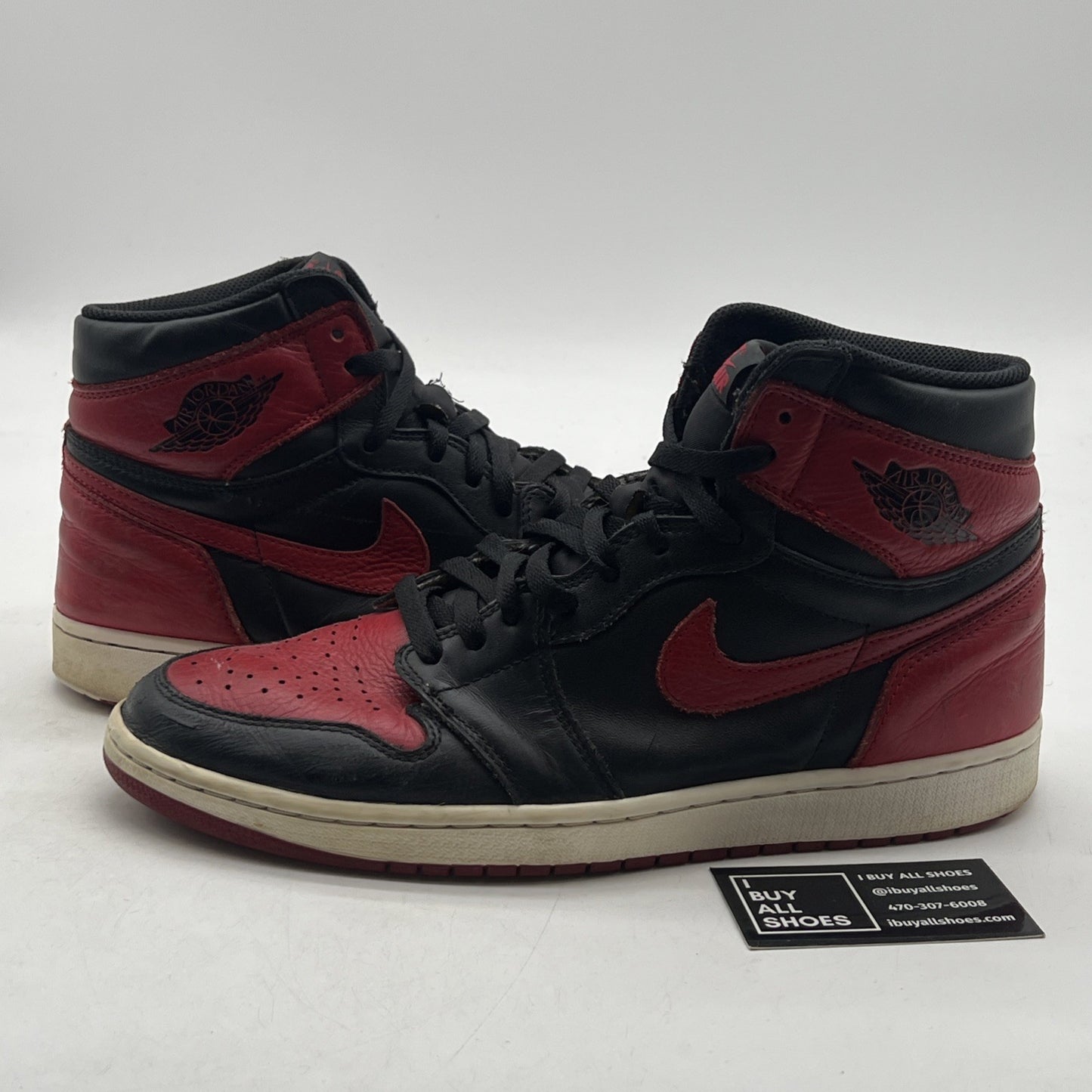 Size 12 - Air Jordan 1 Retro OG High Banned, Bred (555088-001)