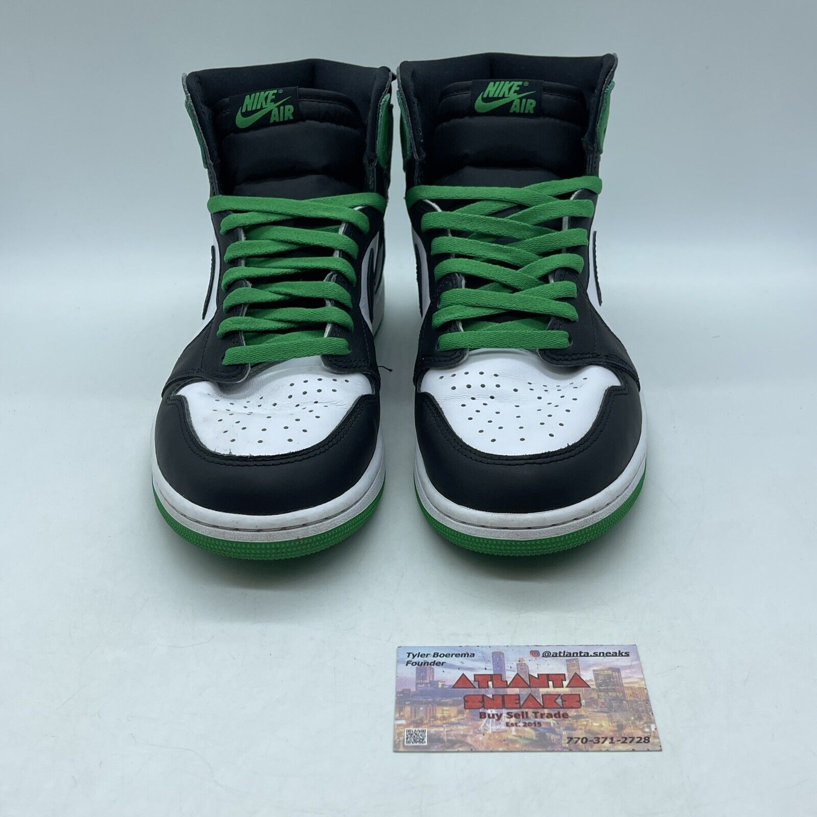 Size 11 - Air Jordan 1 Retro OG High Lucky Green Black Leather (DZ5485-031)