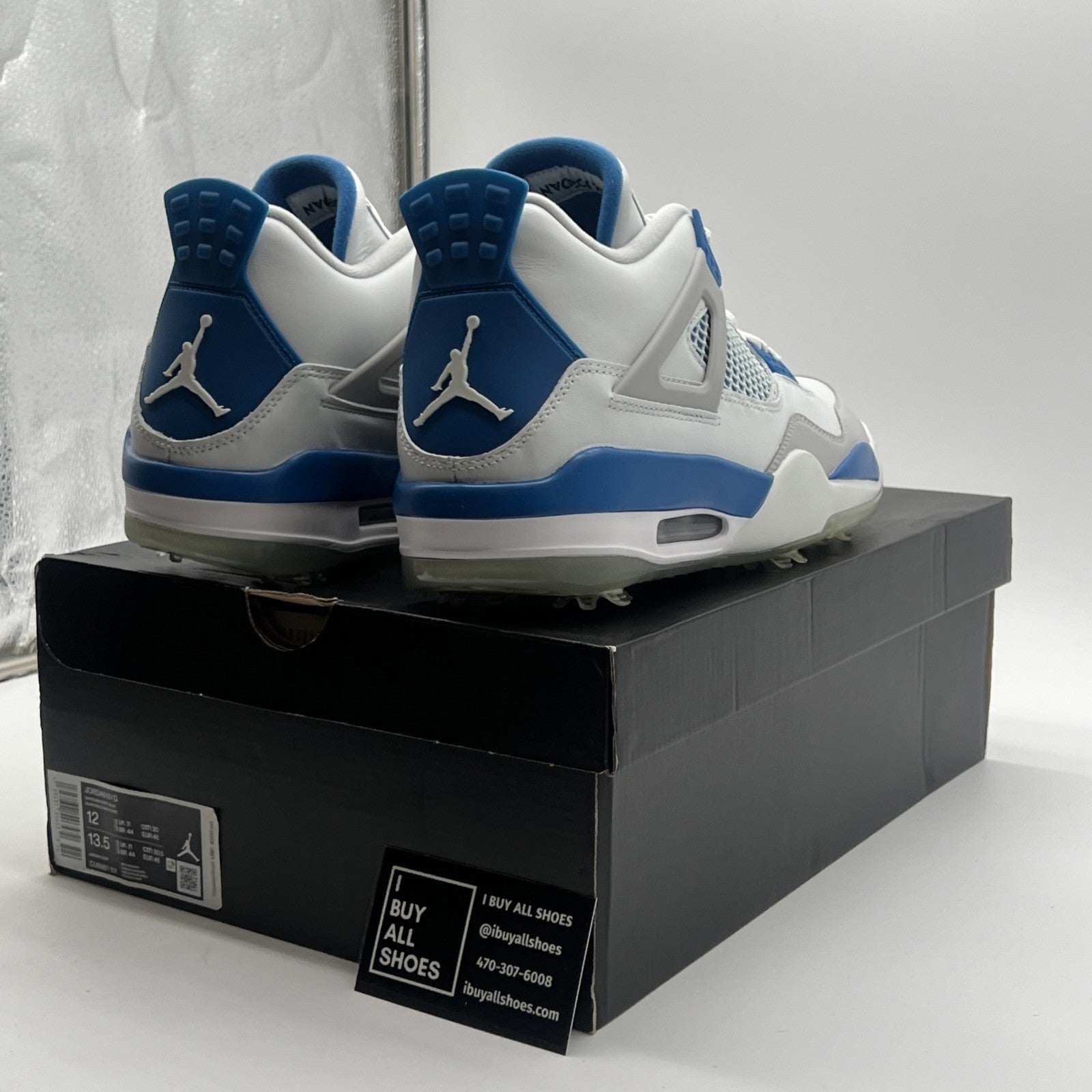 Size 12 - Air Jordan 4 Golf Military Blue (CU9981-101)