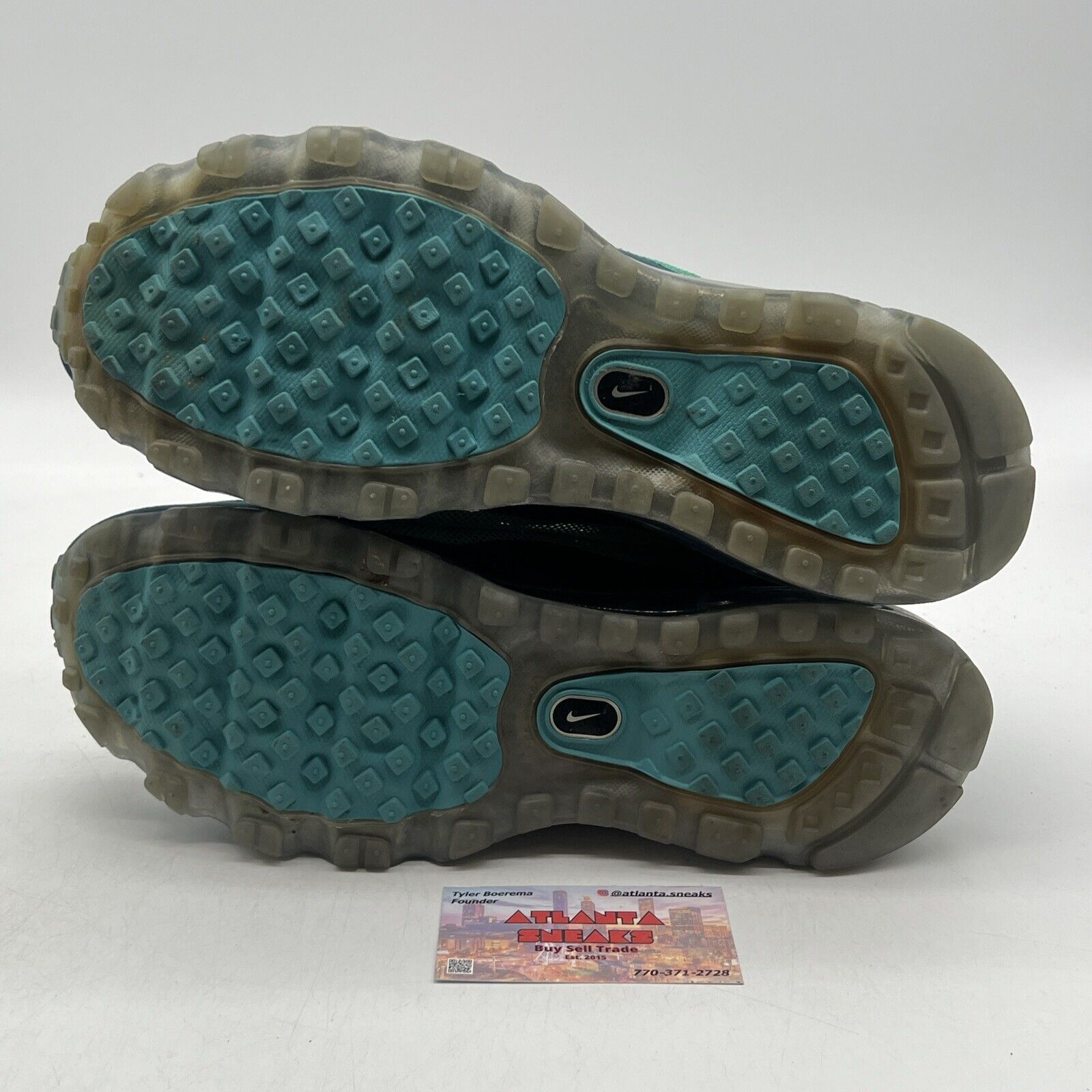 Size 11 - Nike Air Max 95 Dynamic Flywire Multicolor Green Suede (554715-383)
