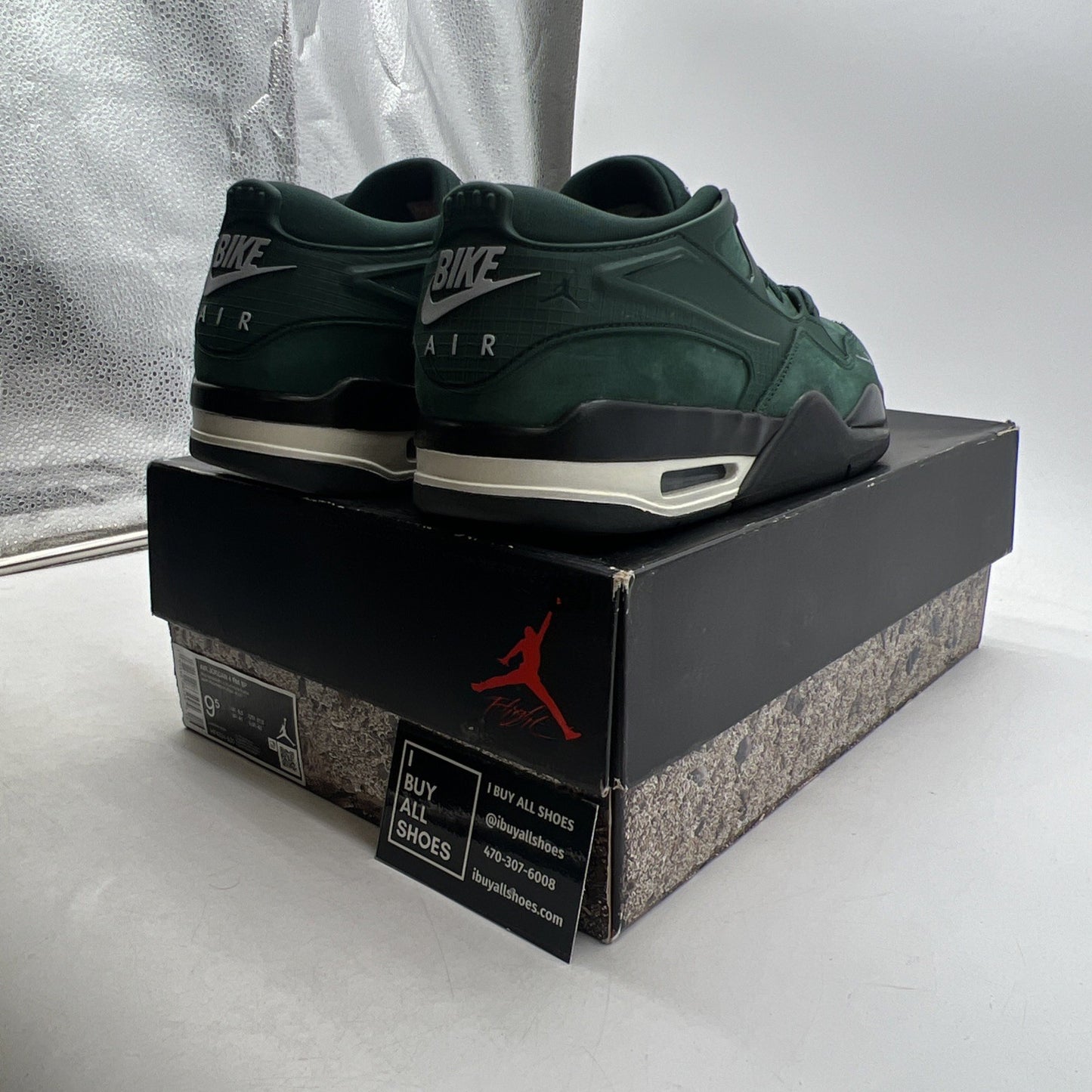 Size 9.5 - Nigel Sylvester x Air Jordan 4 RM SP Fence Green (HF4334-300)