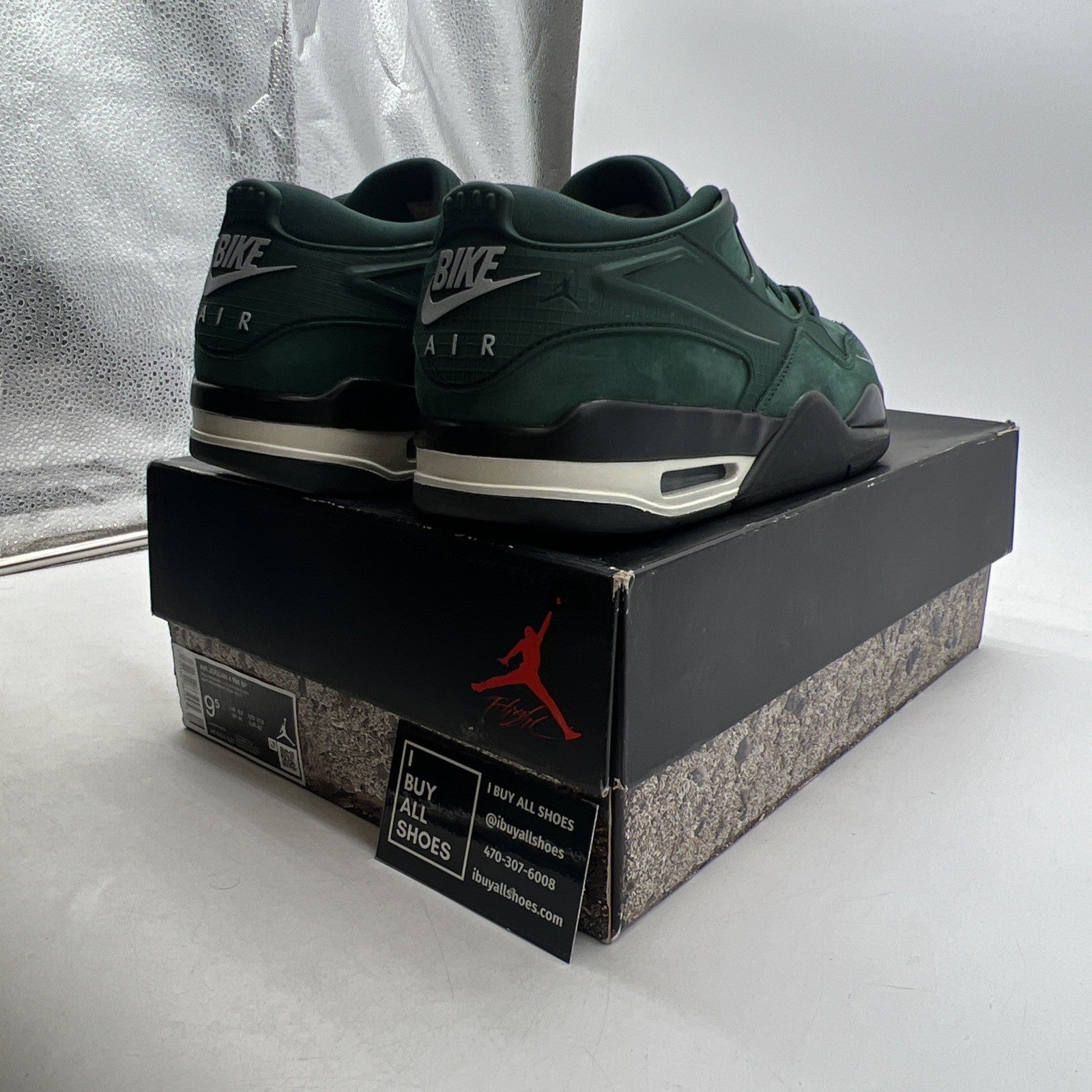 Size 9.5 - Nigel Sylvester x Air Jordan 4 RM SP Fence Green (HF4334-300)