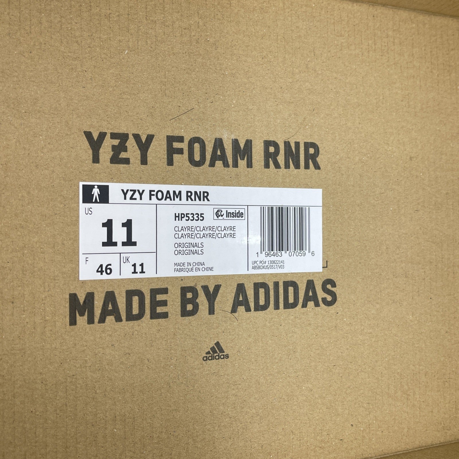 Size 11 - Adidas Yeezy Foam Runner "Clay Red" Rubber (HP5335)