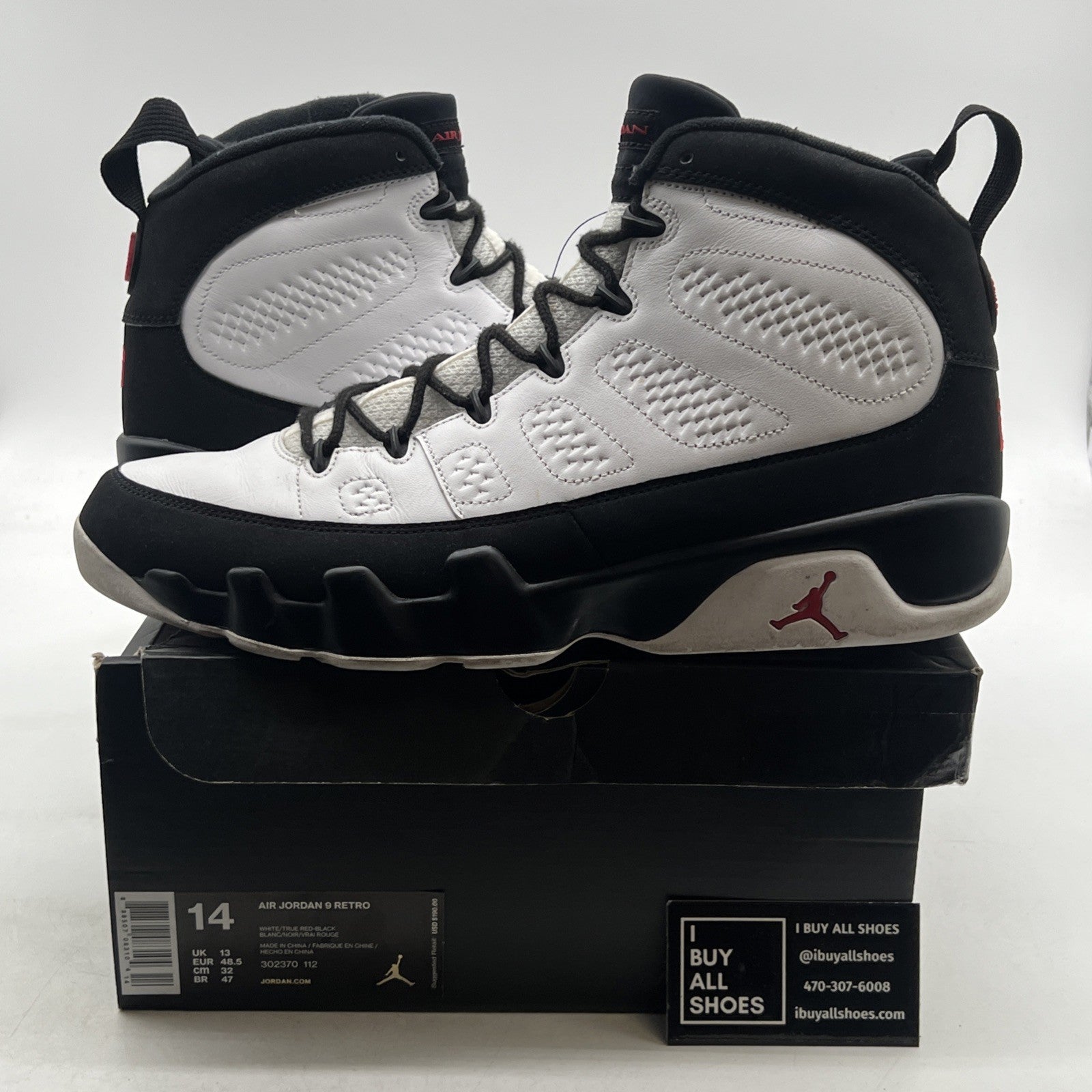 Size 14 - Air Jordan 9 Retro space jam 2016 (302370-112)